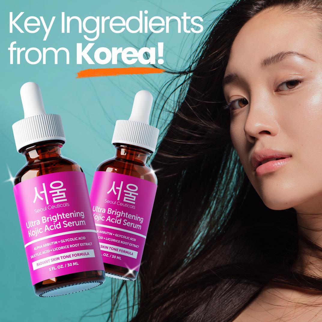 Seoul Ceuticals Korean Skin Care Ultra Brightening Kojic Acid Serum