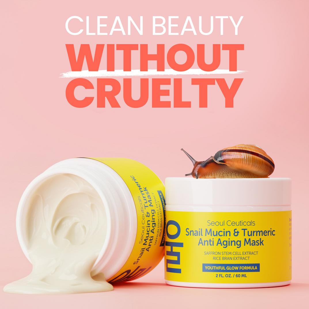 Seoul Ceuticals Korean Skin Care Snail Mucin & Turmeric Anti Aging Mask