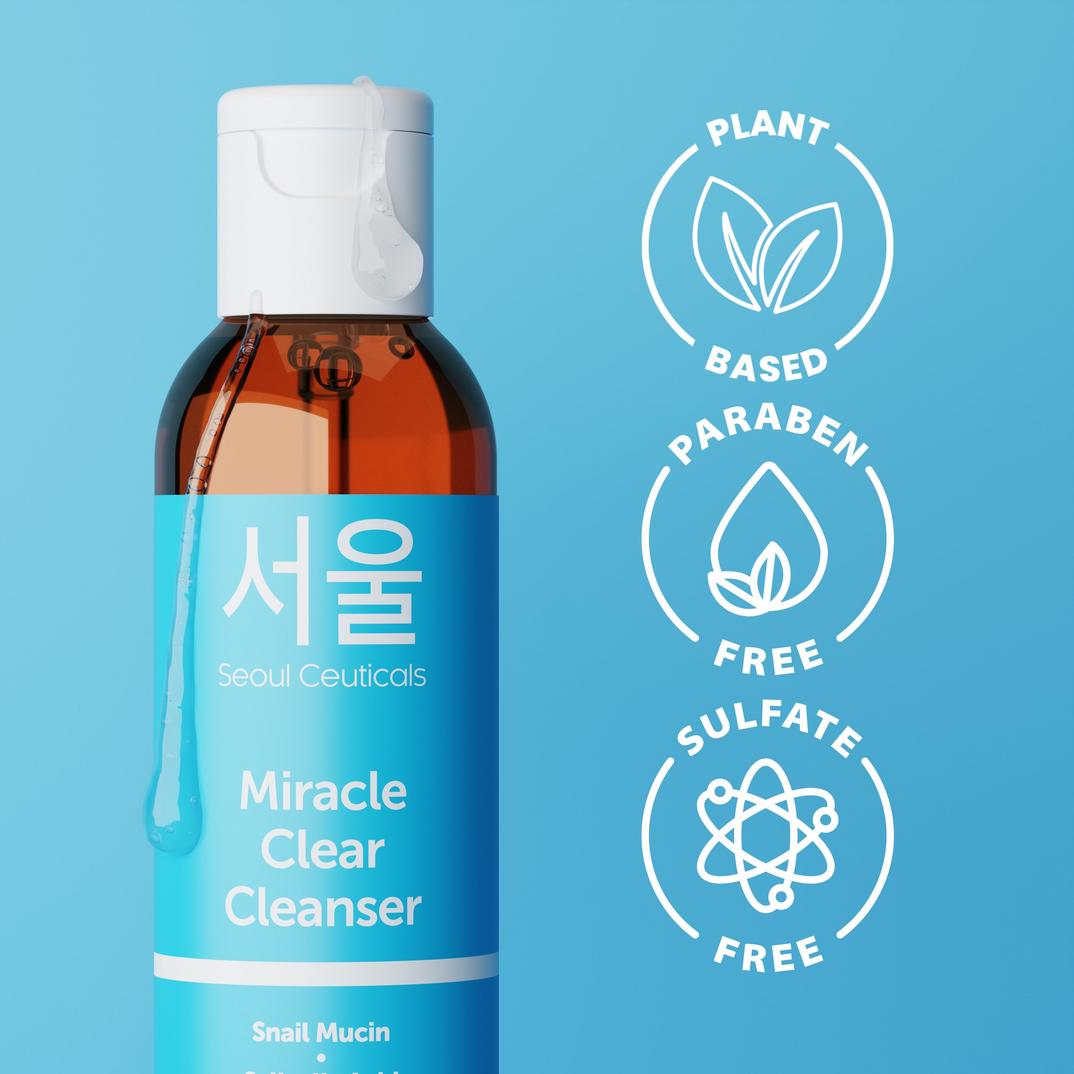 Seoul Ceuticals Korean Skin Care Miracle Clear Cleanser