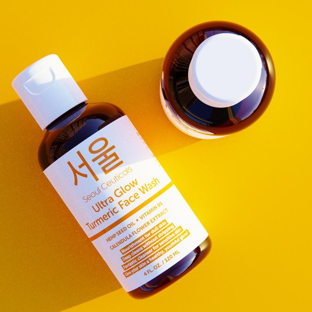 Seoul Ceuticals Korean Skin Care Ultra Glow Turmeric Face Wash