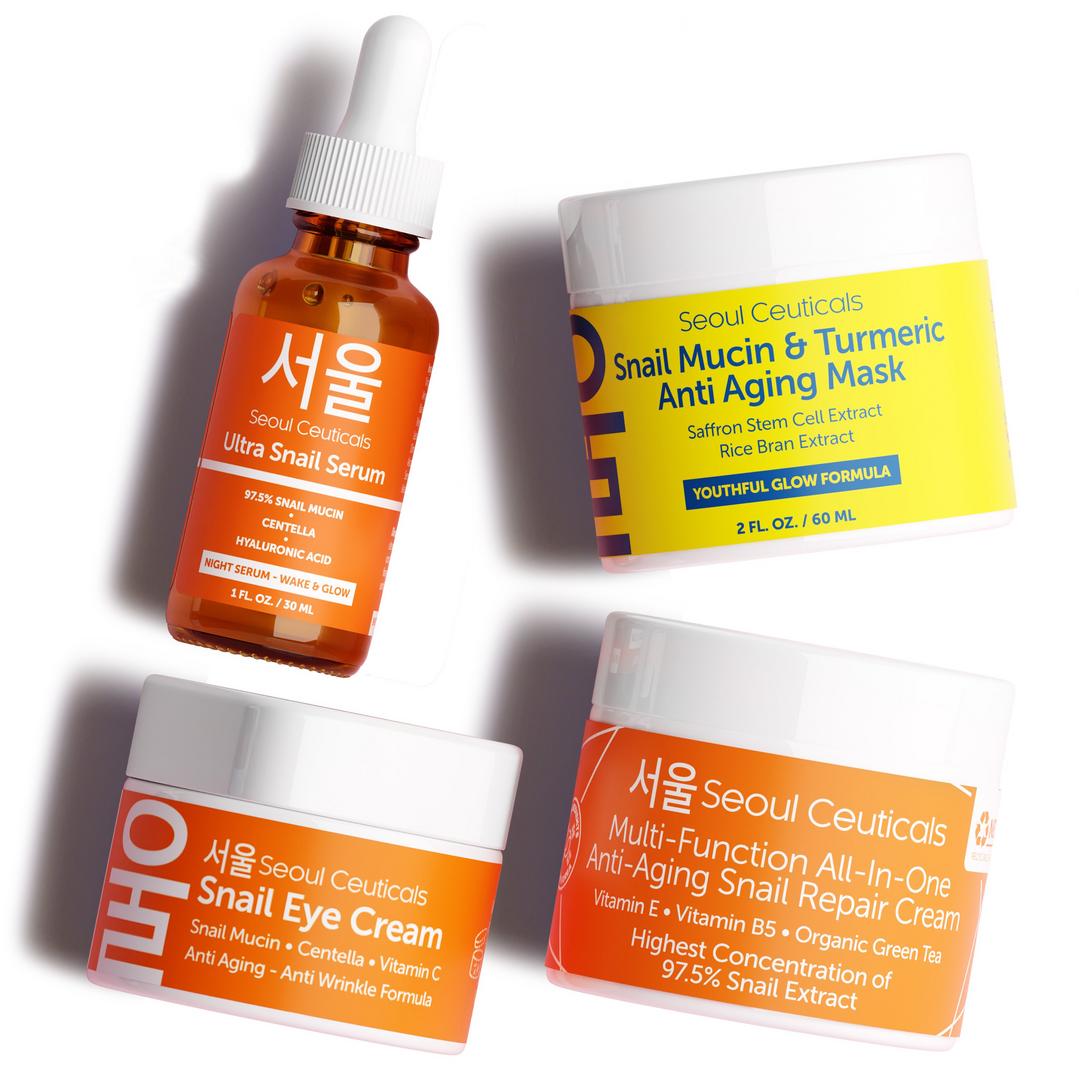 Seoul Ceuticals Korean Skin Care Snail Mucin Glow Kit