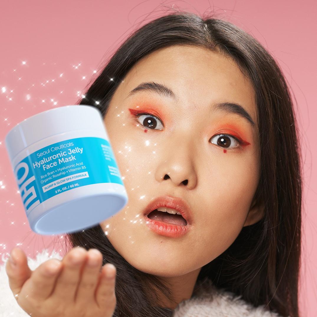 Seoul Ceuticals Korean Skin Care Hyaluronic Jelly Face Mask