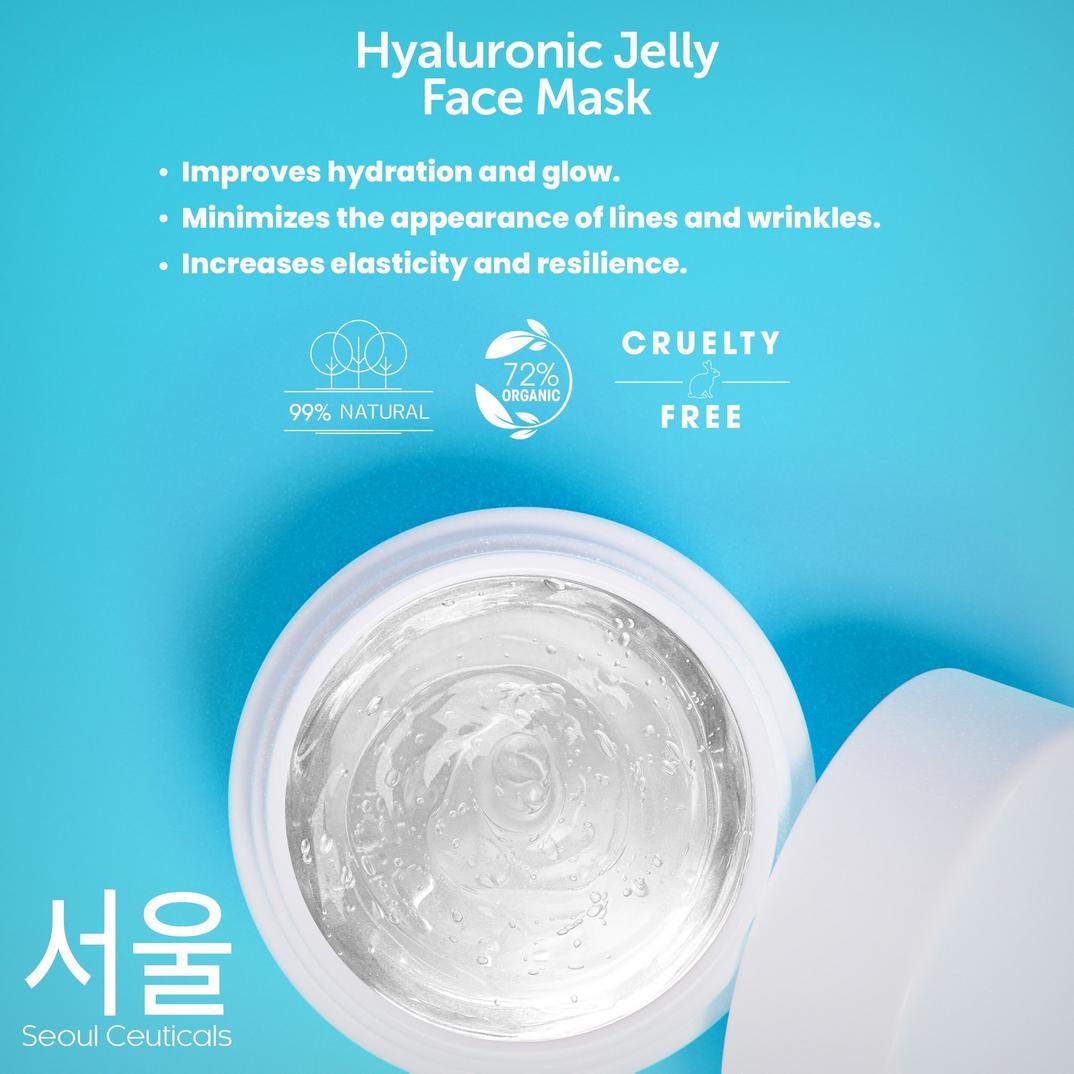 Seoul Ceuticals Korean Skin Care Hyaluronic Jelly Face Mask