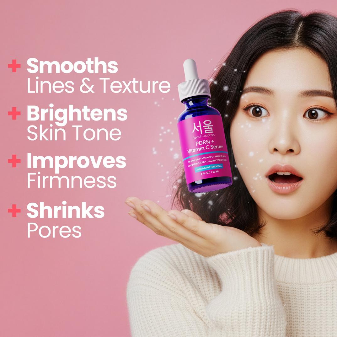 Seoul Ceuticals Korean Skin Care PDRN + Vitamin C Serum