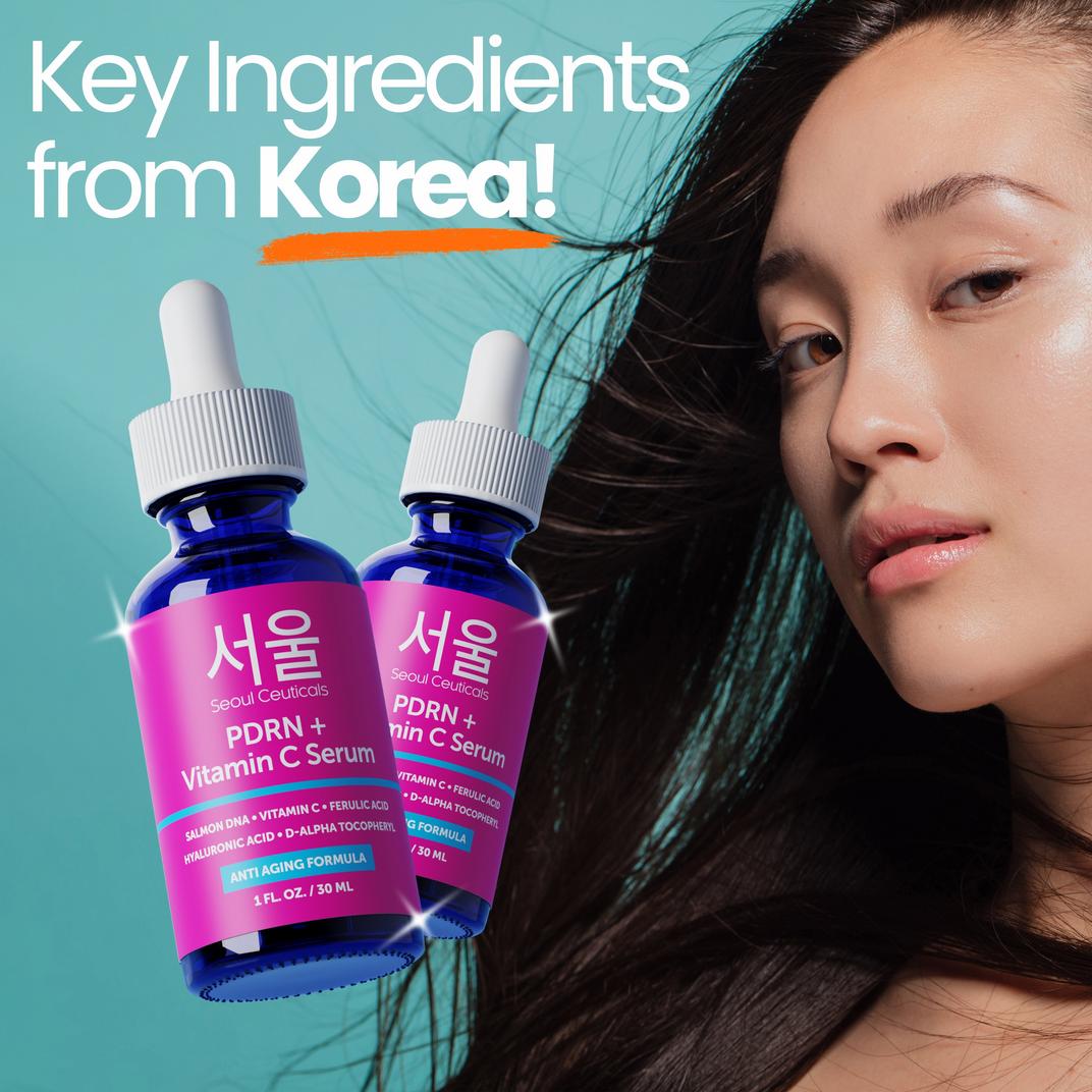Seoul Ceuticals Korean Skin Care PDRN + Vitamin C Serum