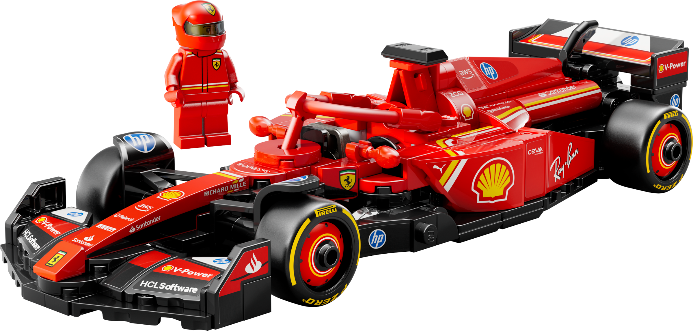 Lego Ferrari SF24 F1 Race Car