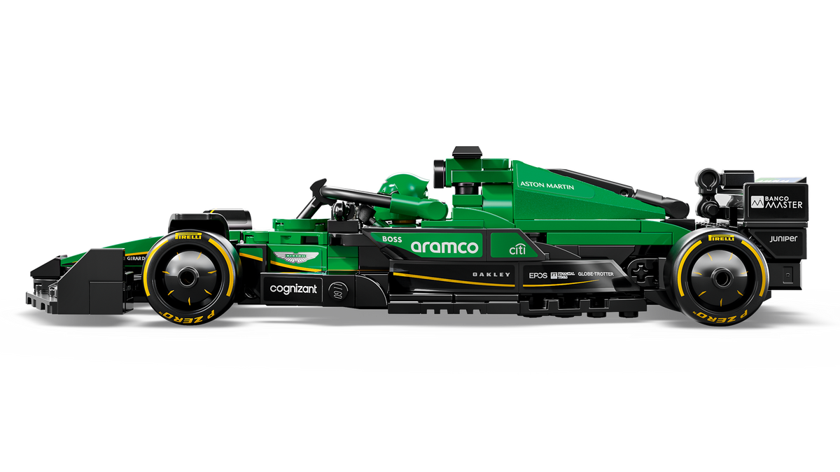 Lego Aston Martin Aramco F1 AMR24 Race Car
