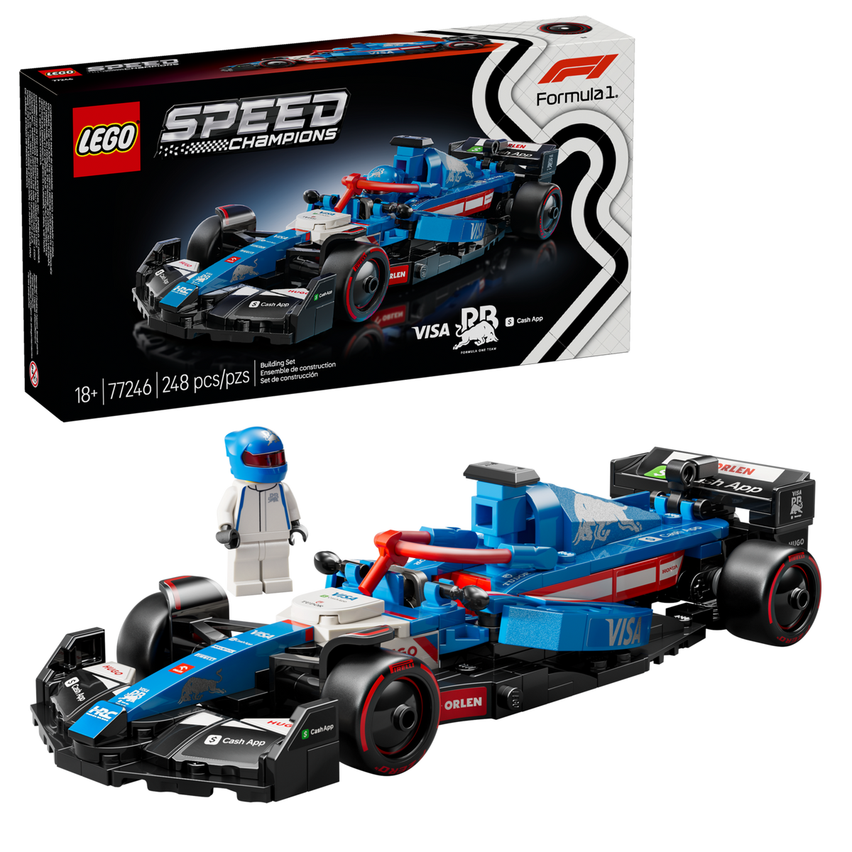 Lego Visa Cash App RB VCARB 01 F1 Race Car