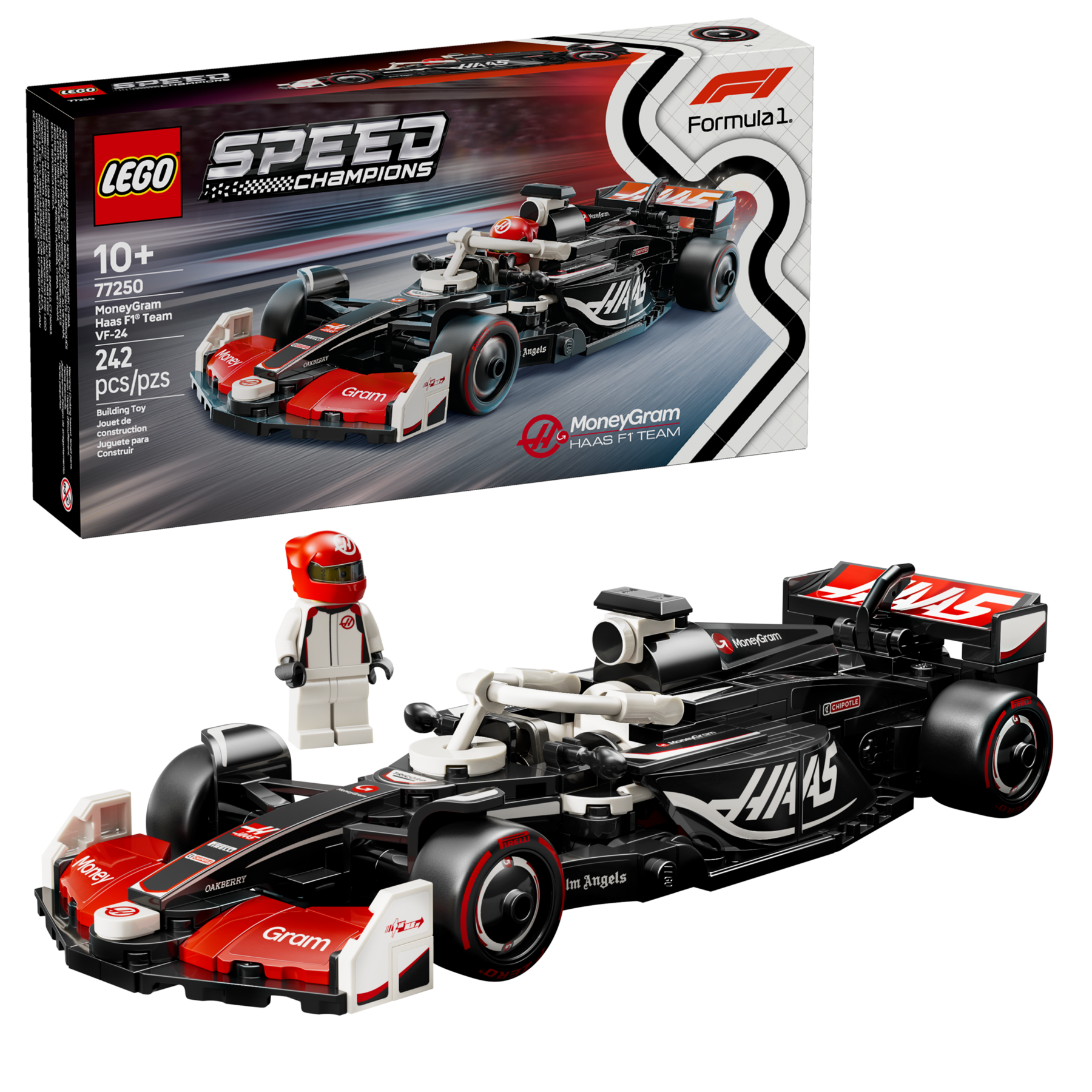 Lego MoneyGram Haas F1 Team VF24 Race Car