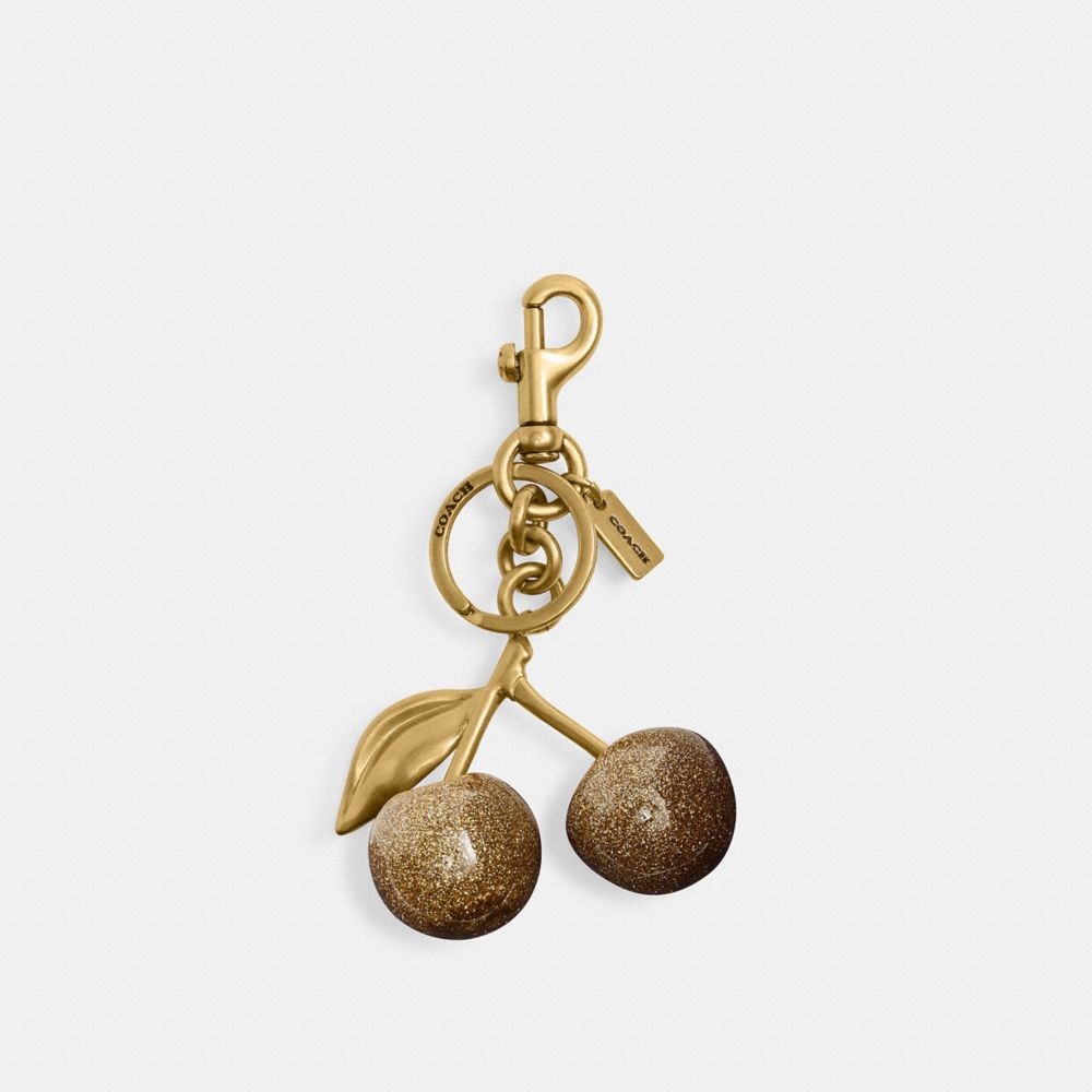 Coach Cherry Bag Charm Brass Brass