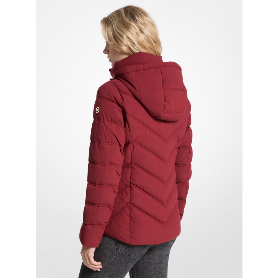 Michael Kors Packable Quilted Puffer Jacket CHERRY