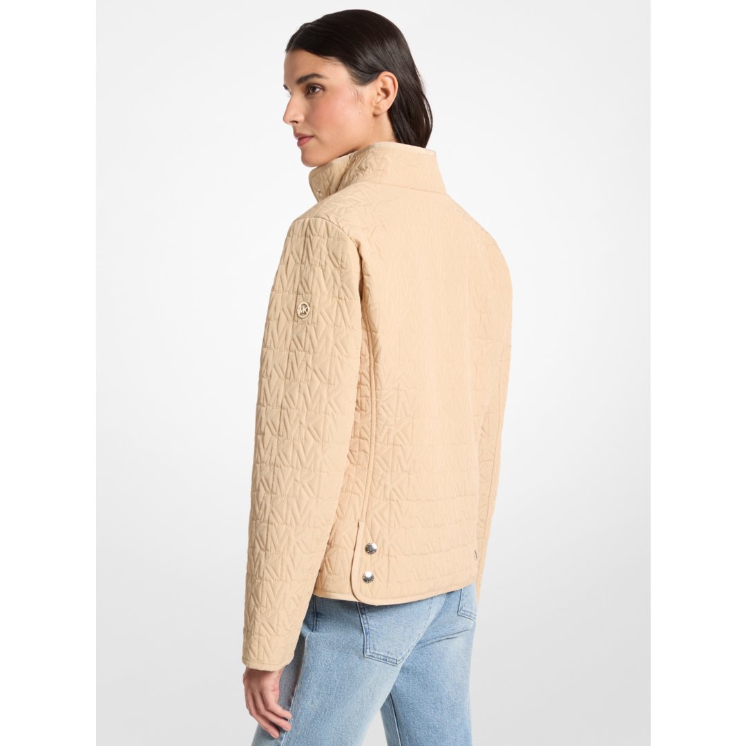 Michael Kors Quilted Logo Jacket BUFF