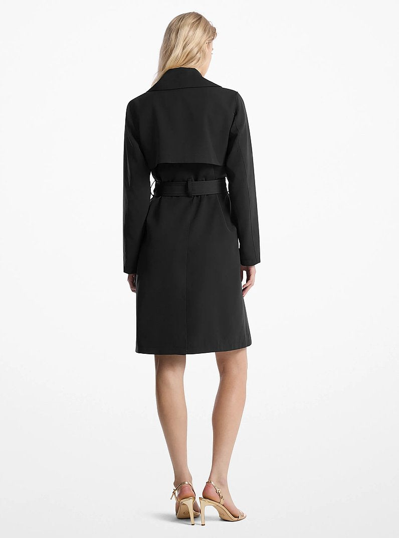Michael Kors Belted Trench Coat BLACK
