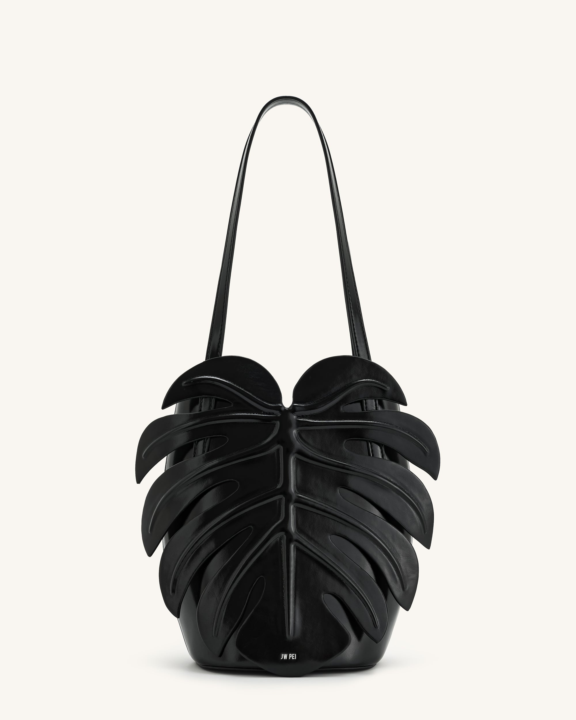 Jw Pei Cecelia Leaf Shape Shoulder Bag Black