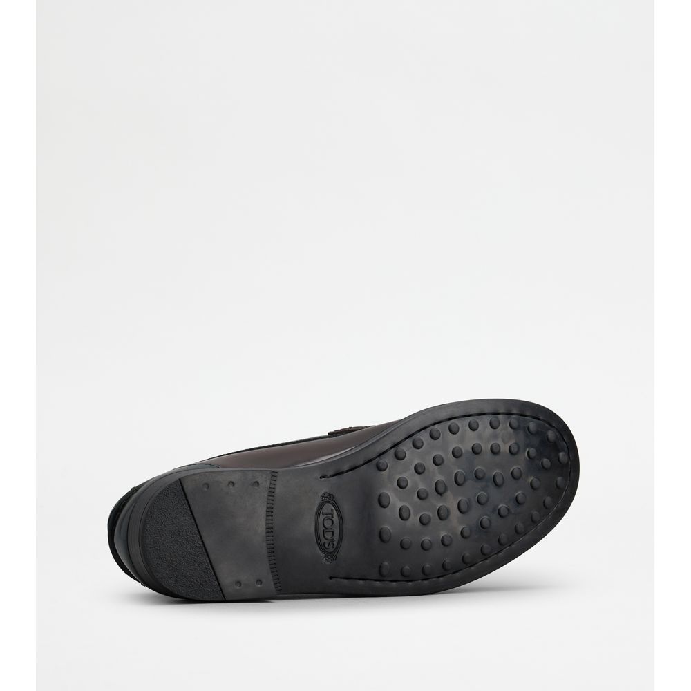 Tods Loafers In Leather Brown Womens