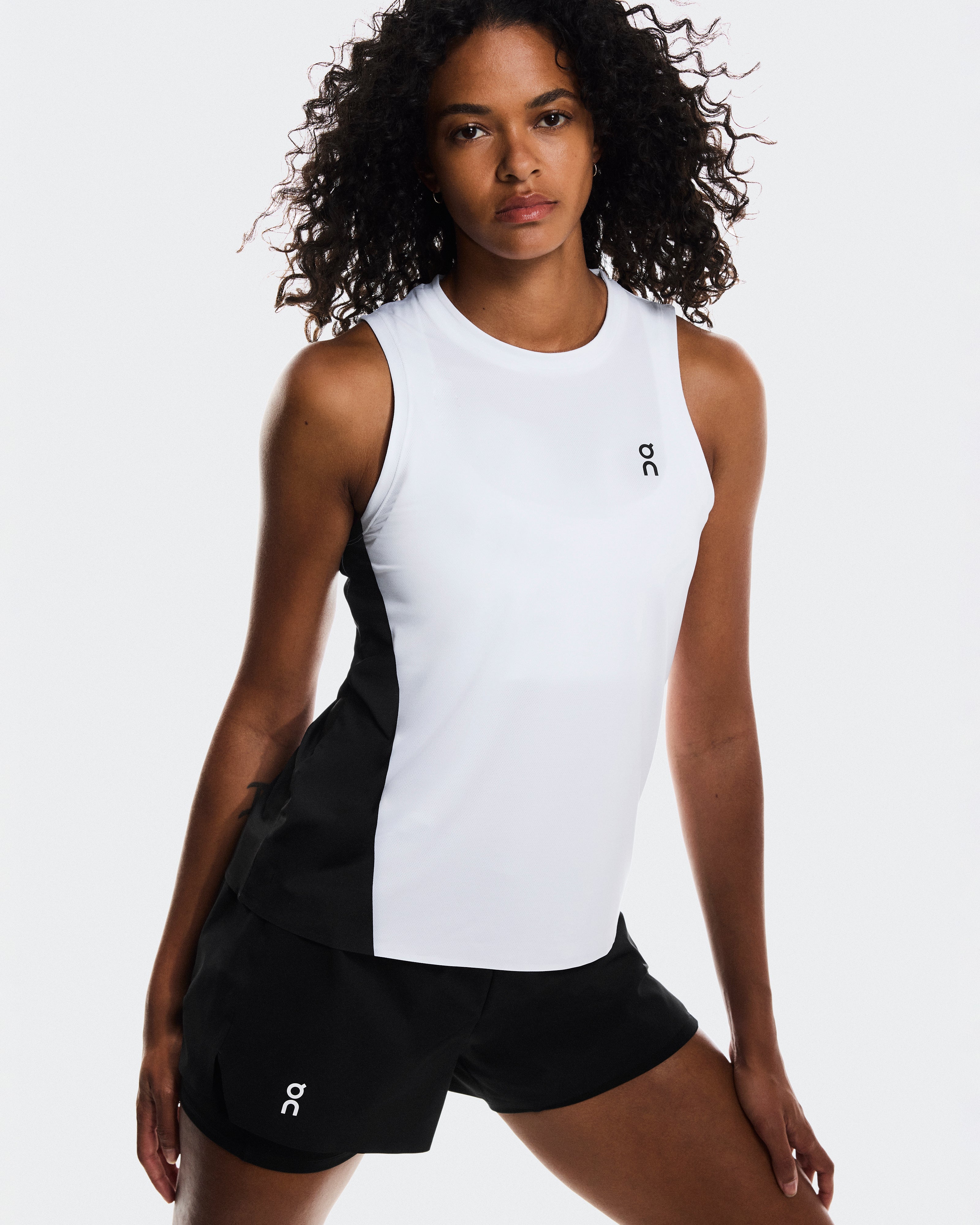 On Court Tank White | Black (Women'S)