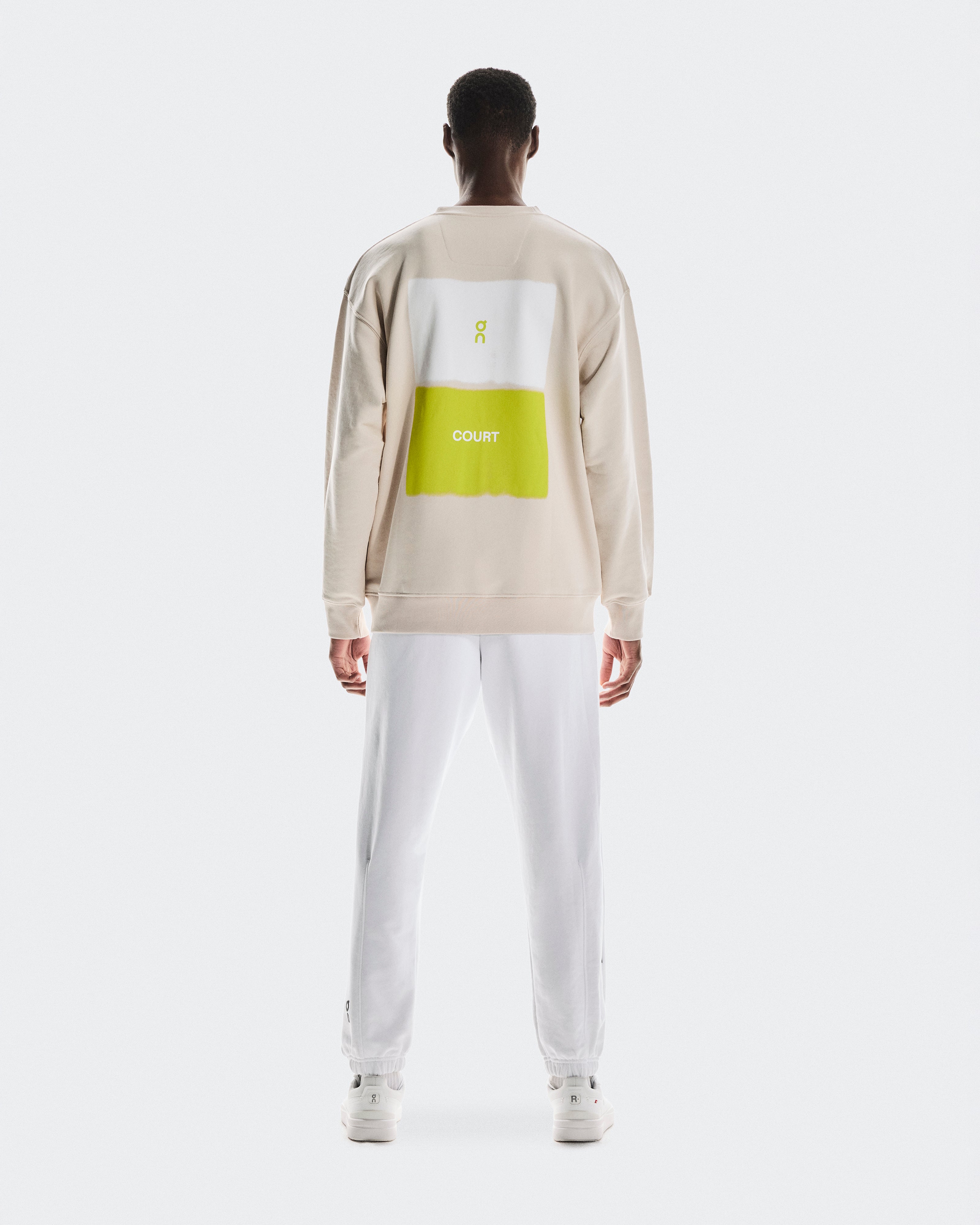 On Club Crew Graphic Silver