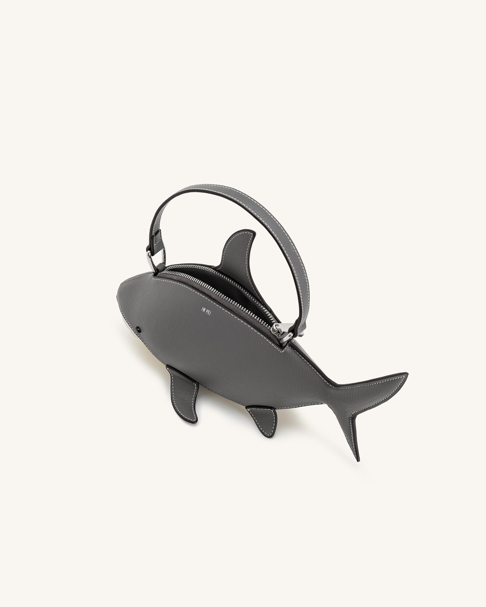 Jw Pei Nerys Shark Look Top Handle Bag Grey