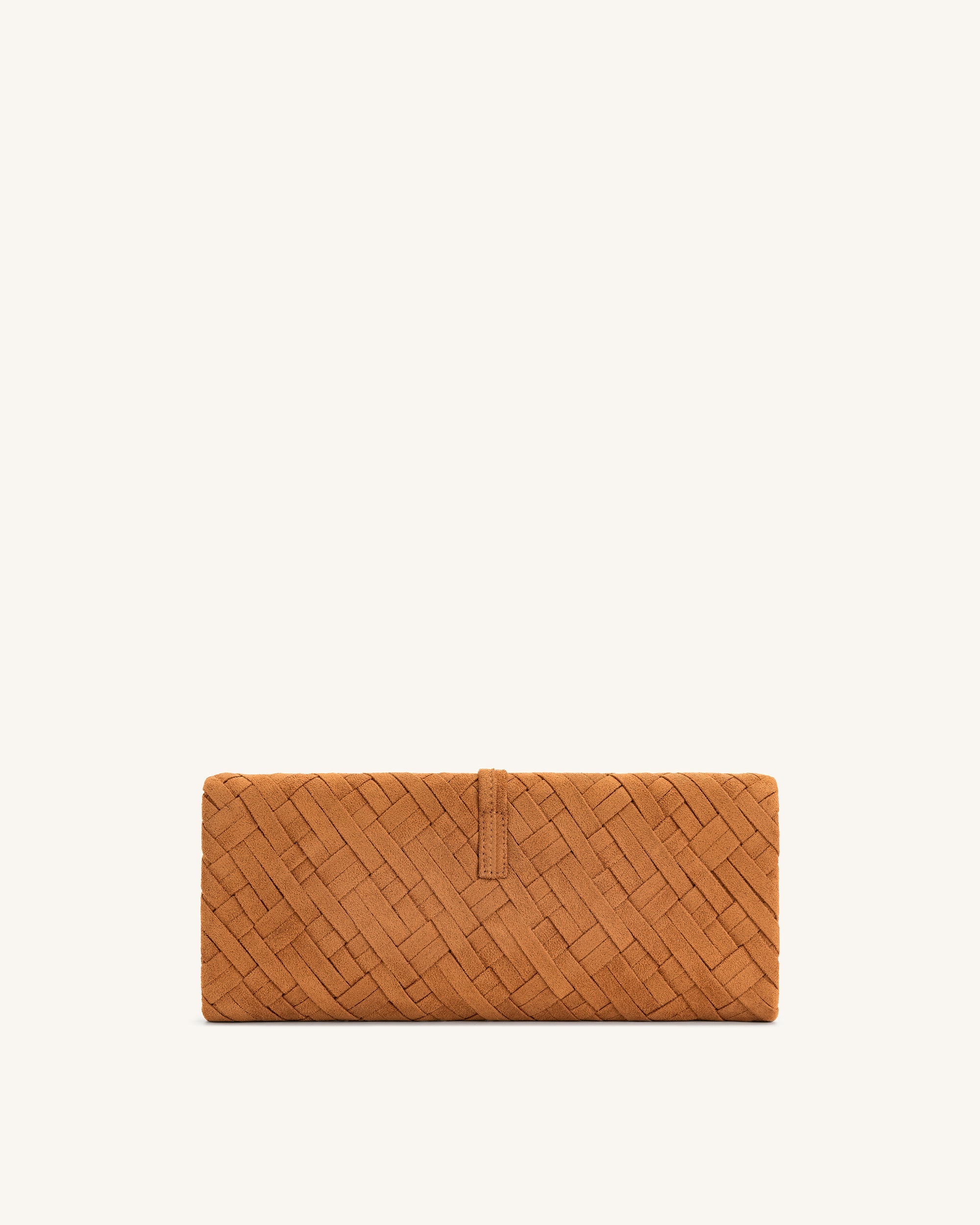 Jw Pei Zaria Woven Clutch Brown