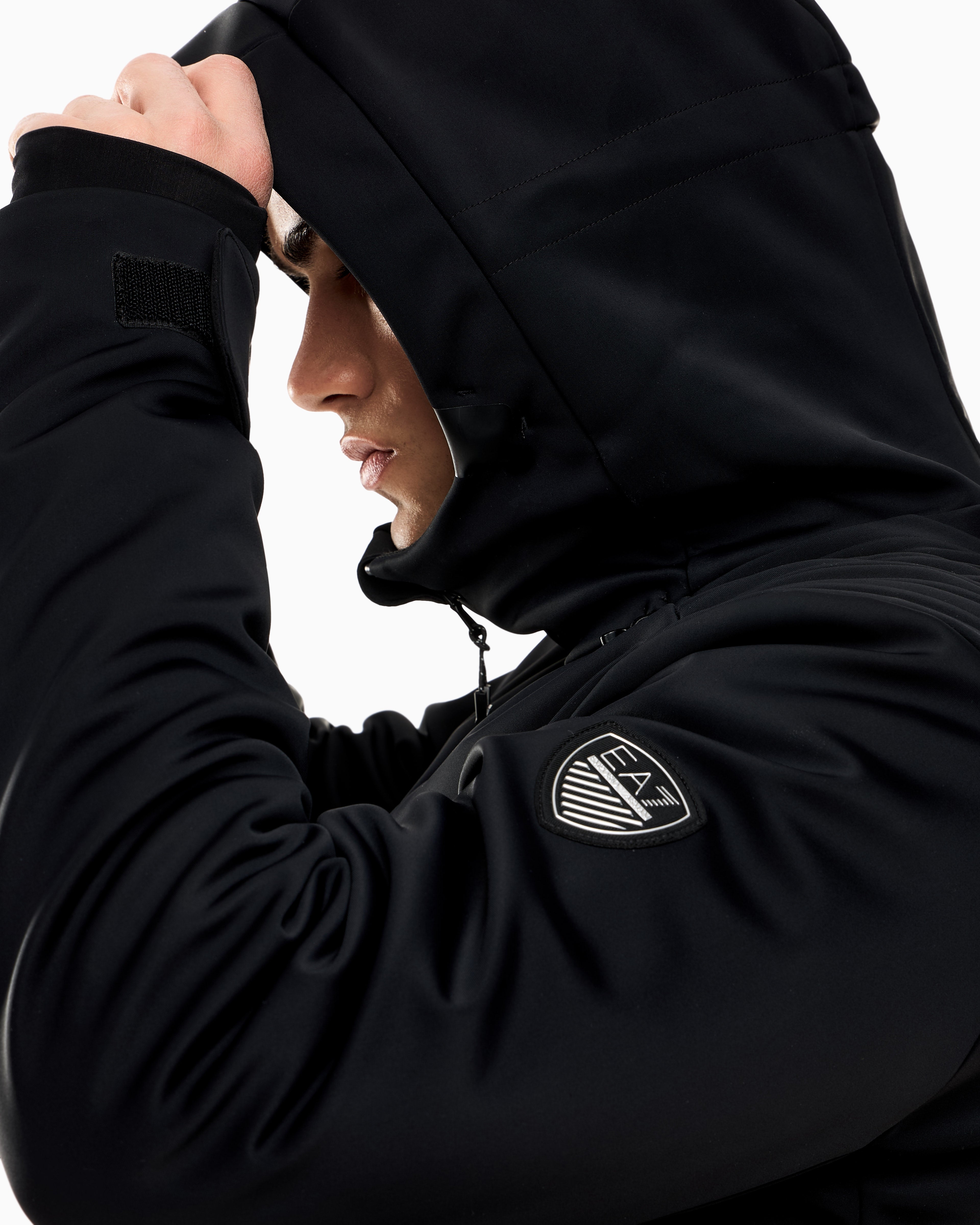 EA7 Technical softshell ski jacket with STRATUM7 padding