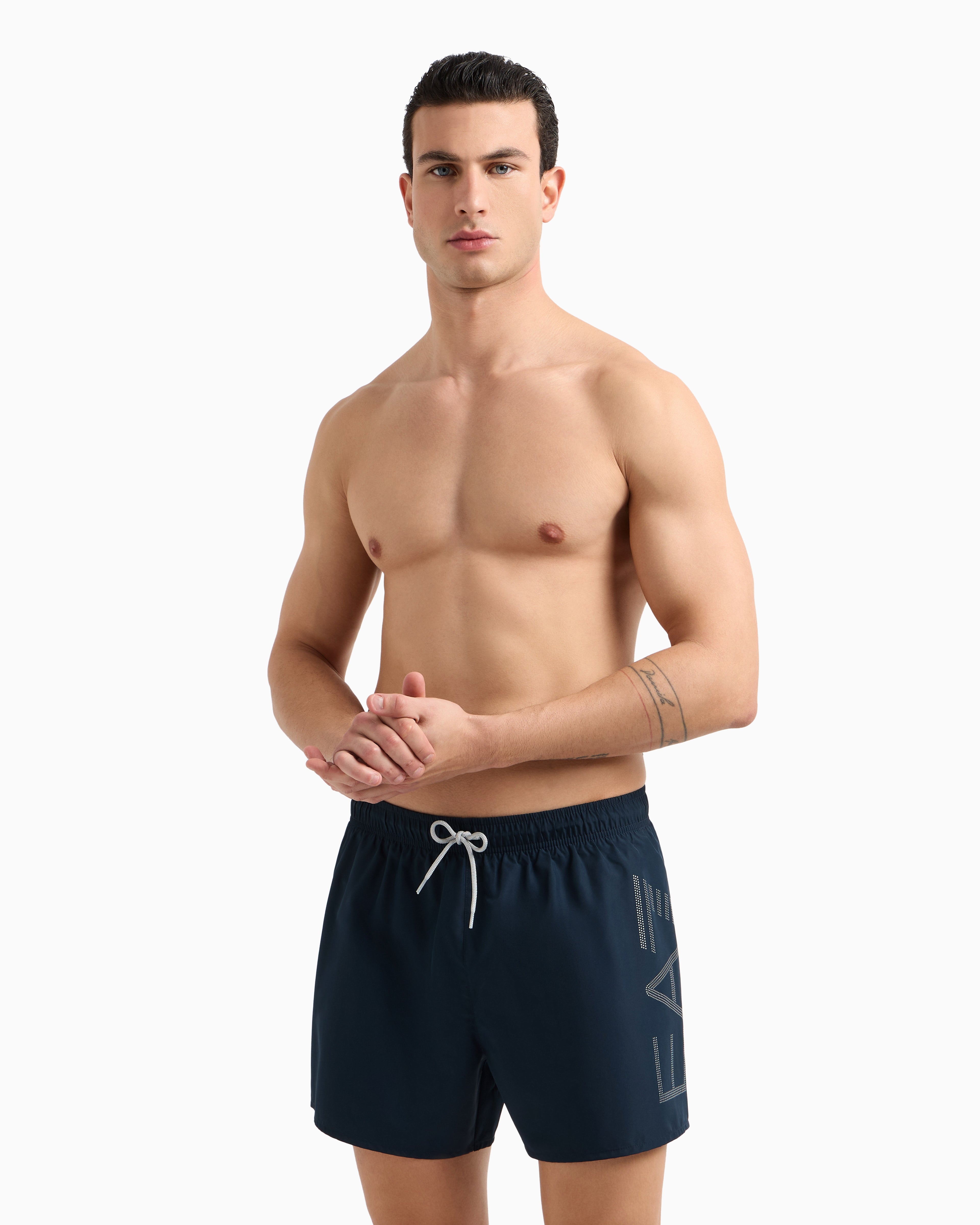 EA7 Swim trunks with oversized logo