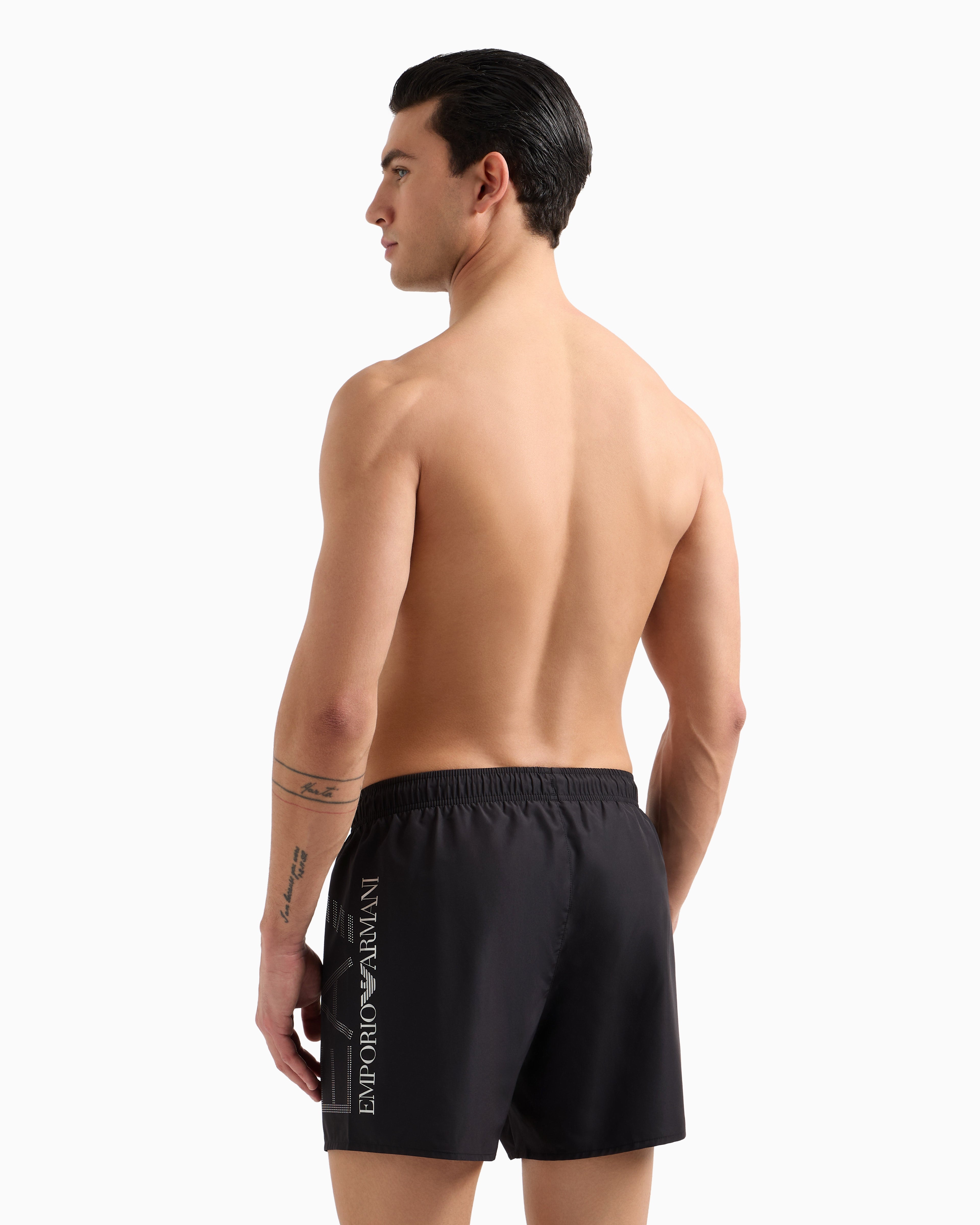 EA7 Swim trunks with oversized logo