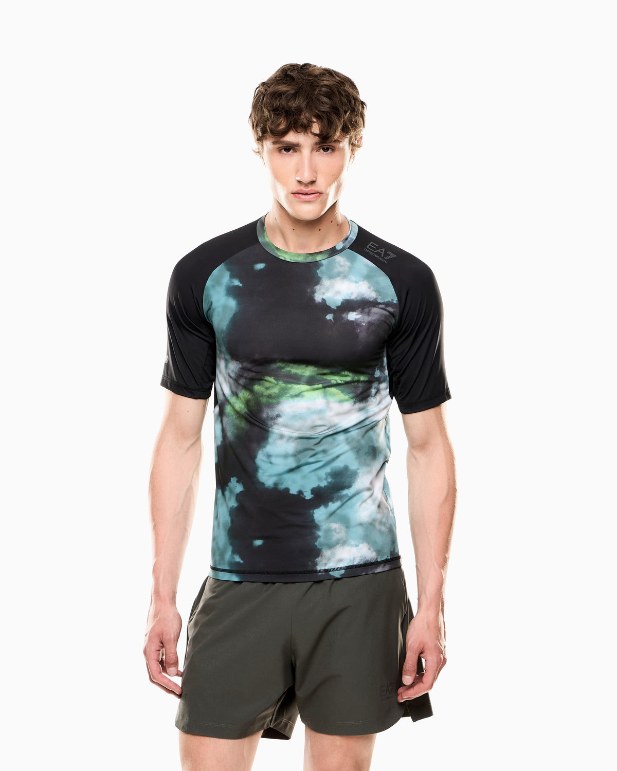 EA7 Dynamic Athlete printed T-shirt in VIGOR7 technical fabric