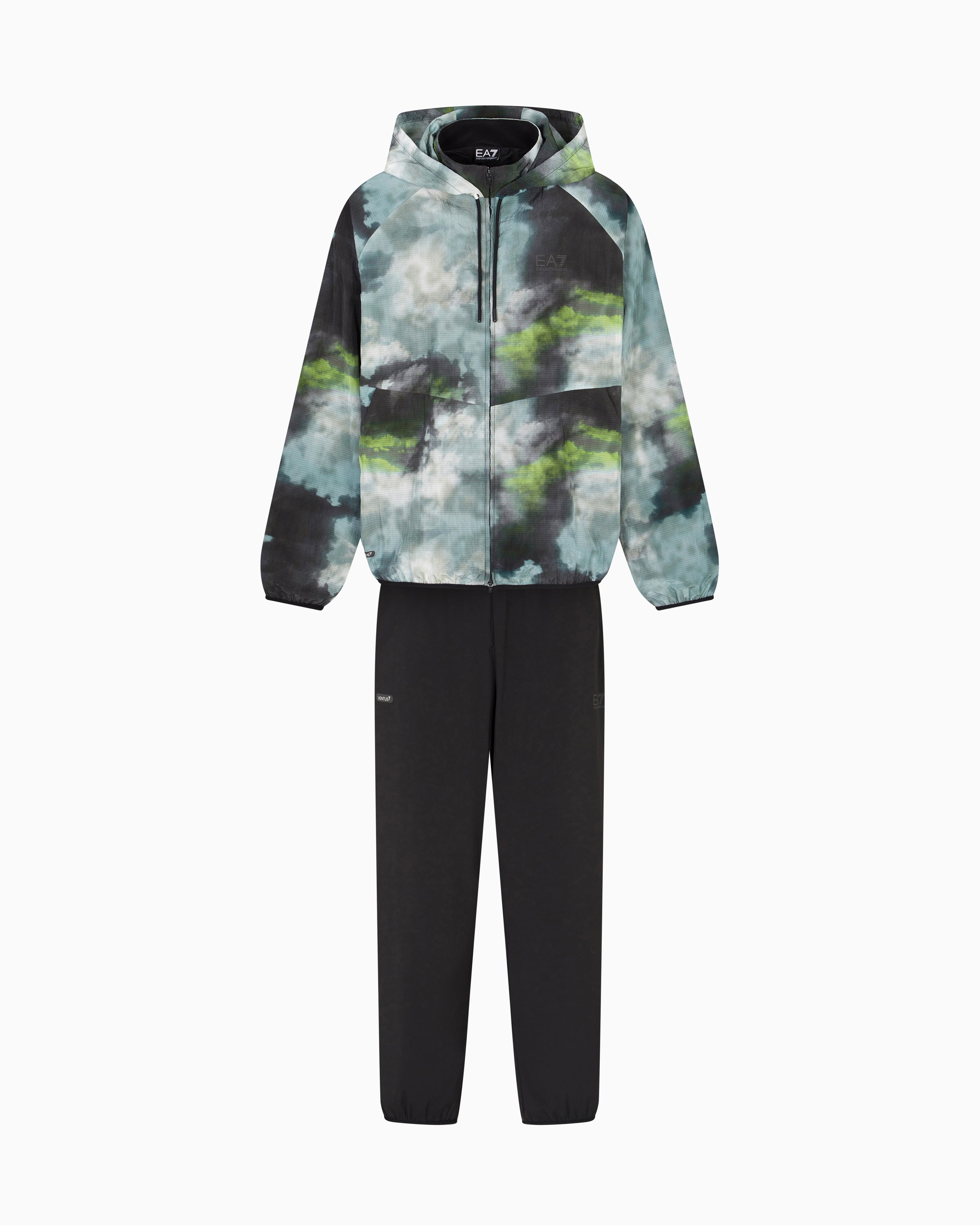 EA7 Dynamic Athlete printed tracksuit in VENTUS7 technical fabric