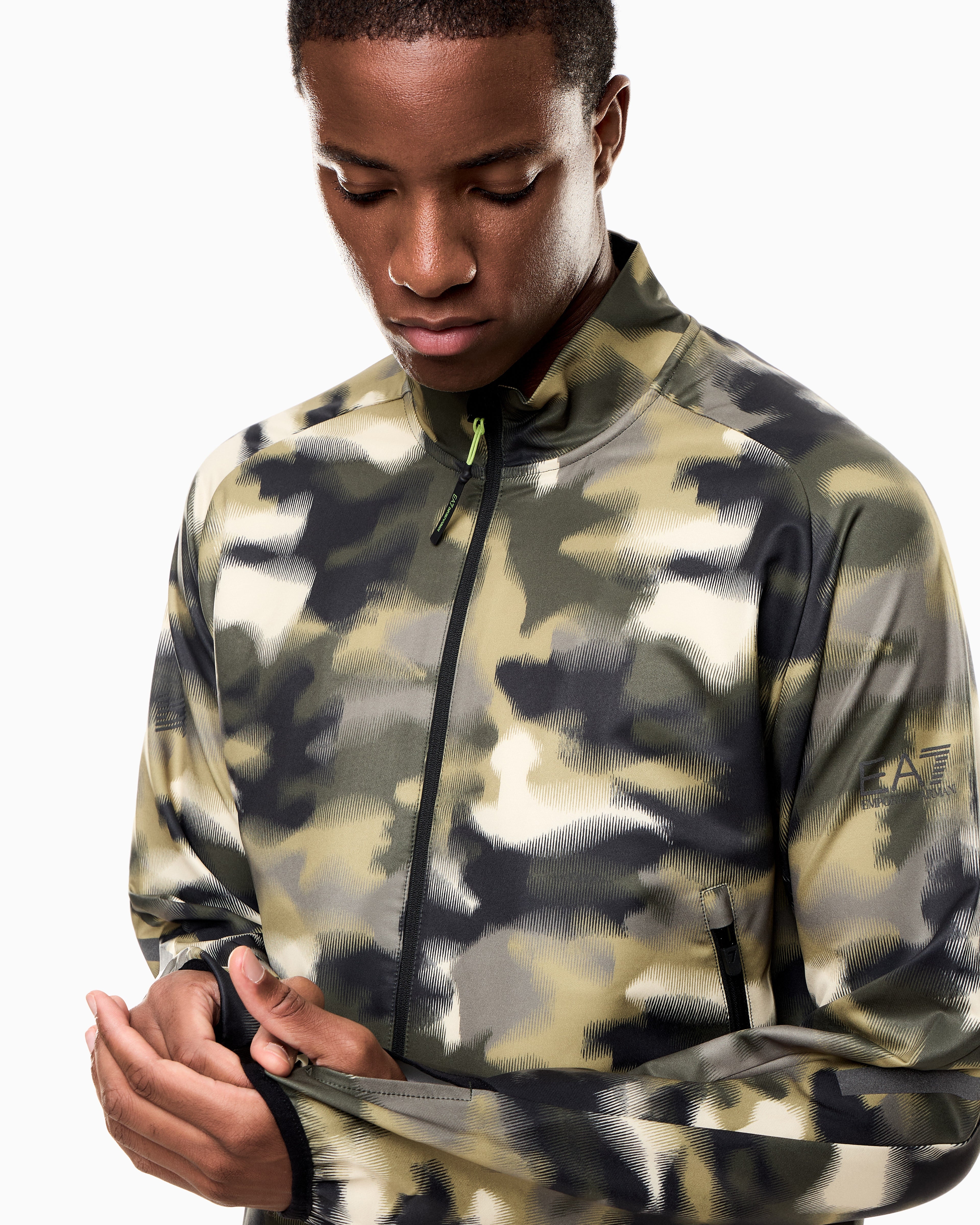 EA7 Urban Escape lightweight jacket in stretch technical fabric