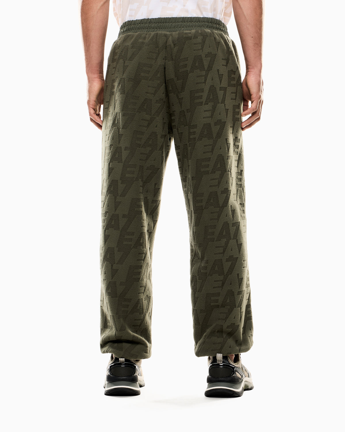 EA7 Logo Series polar fleece joggers