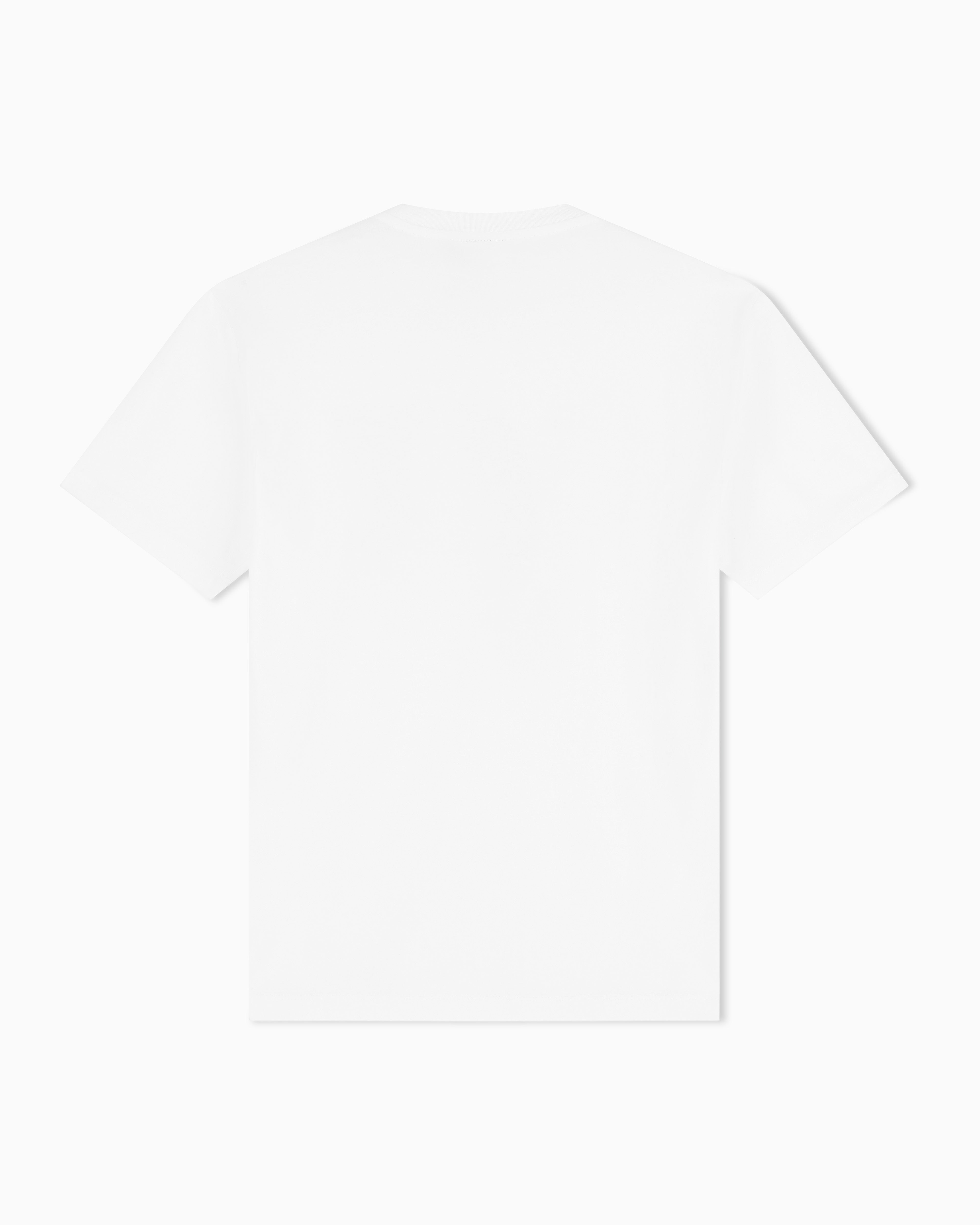 EA7 Crew neck cotton t-shirt with maxi logo Logo Series