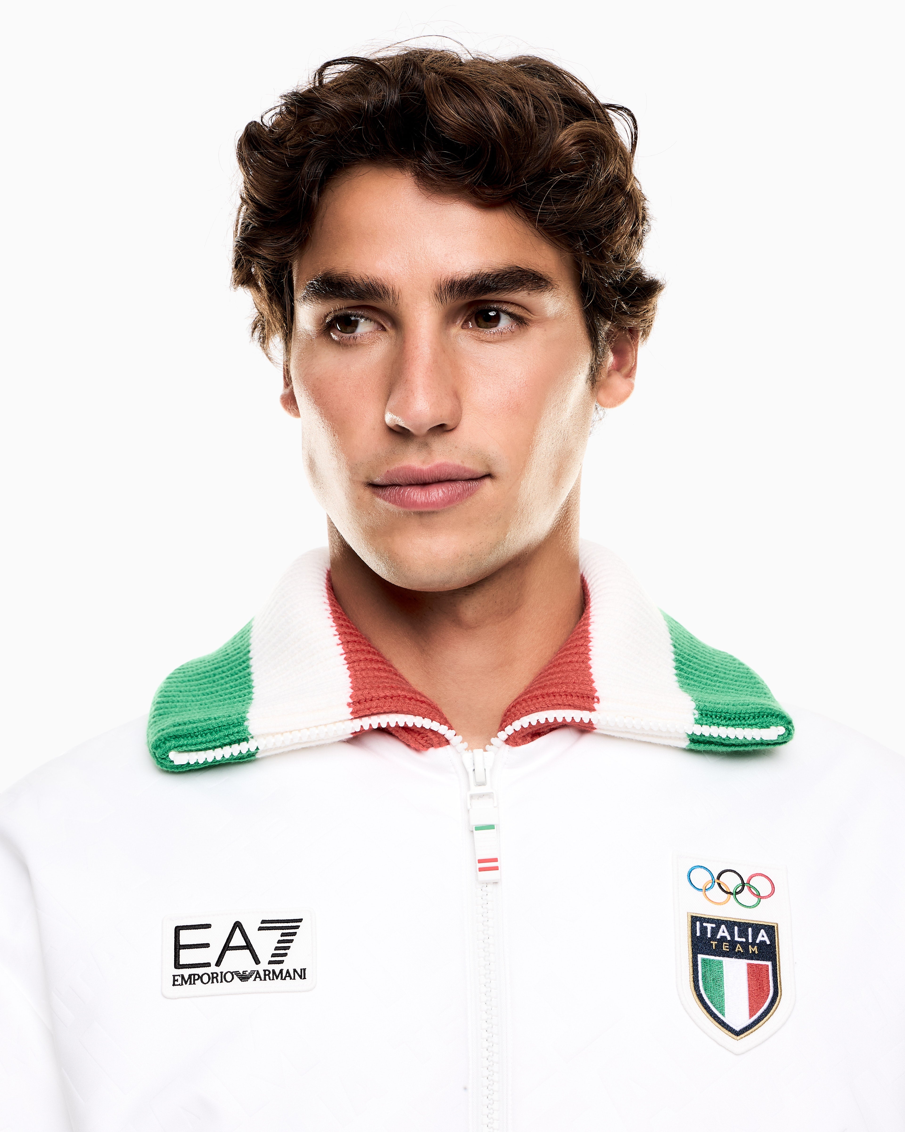 EA7 Waterproof padded bomber jacket for the Olympics