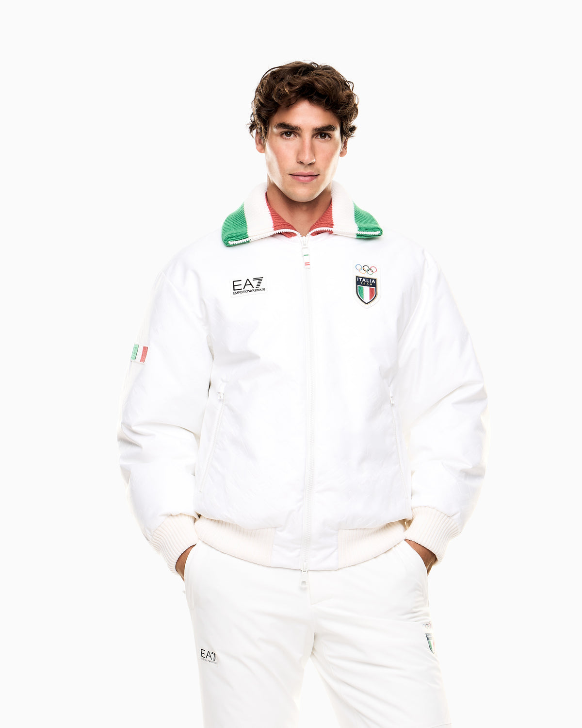 EA7 Italia Team Podium Jacket with ARDOR7 Padding