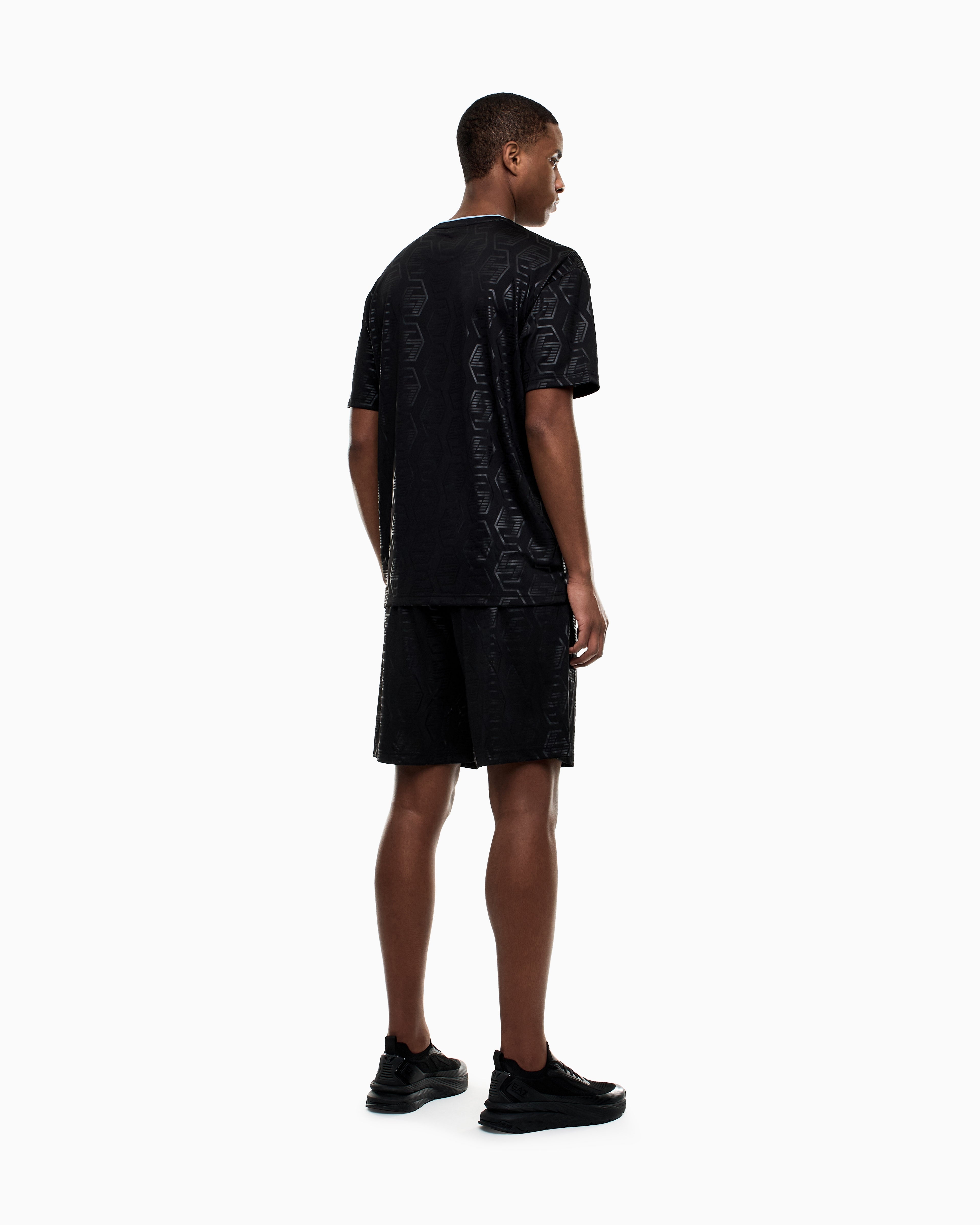 EA7 Soccer jersey T-shirt and shorts set