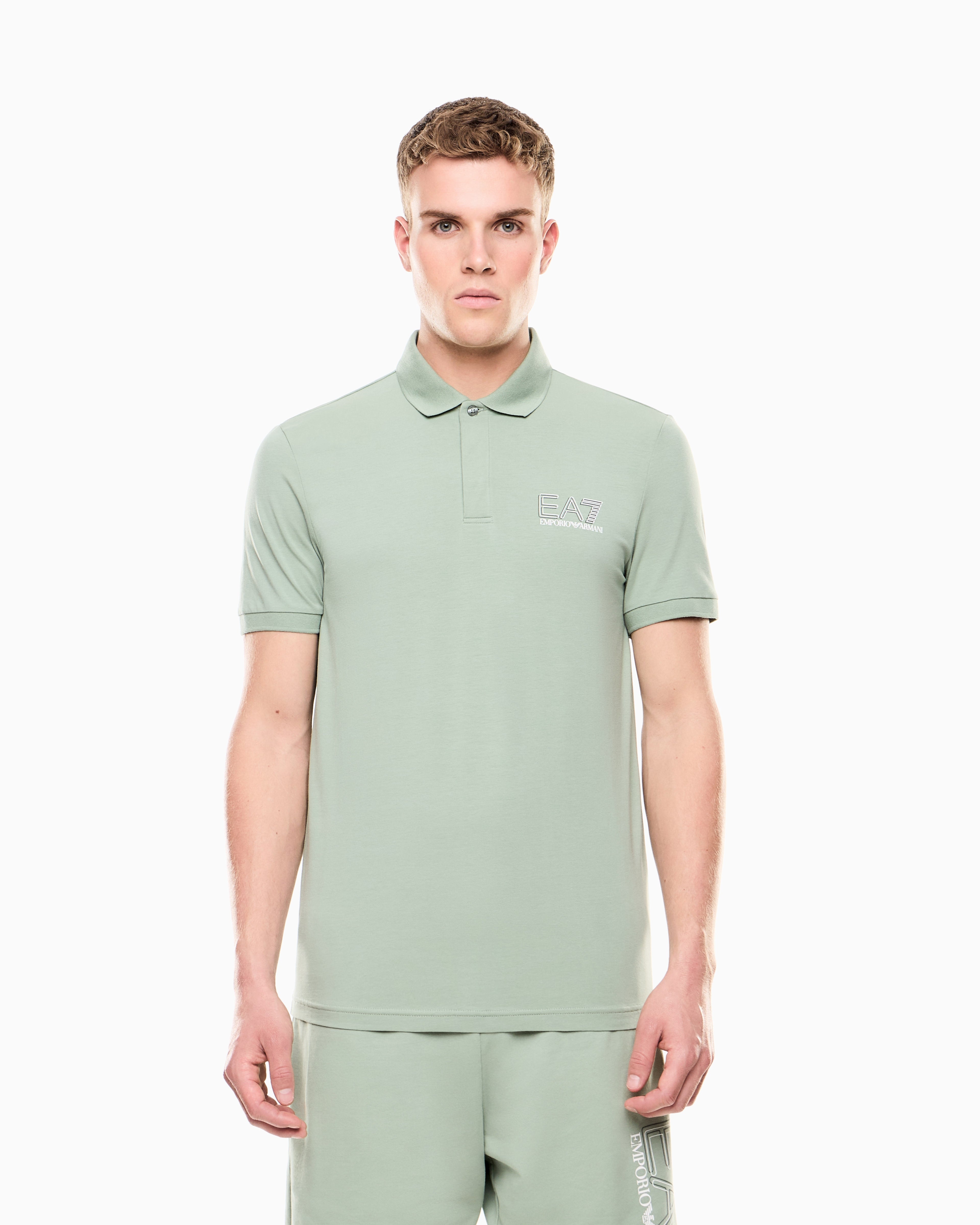 EA7 Visibility cotton jersey T-shirt
