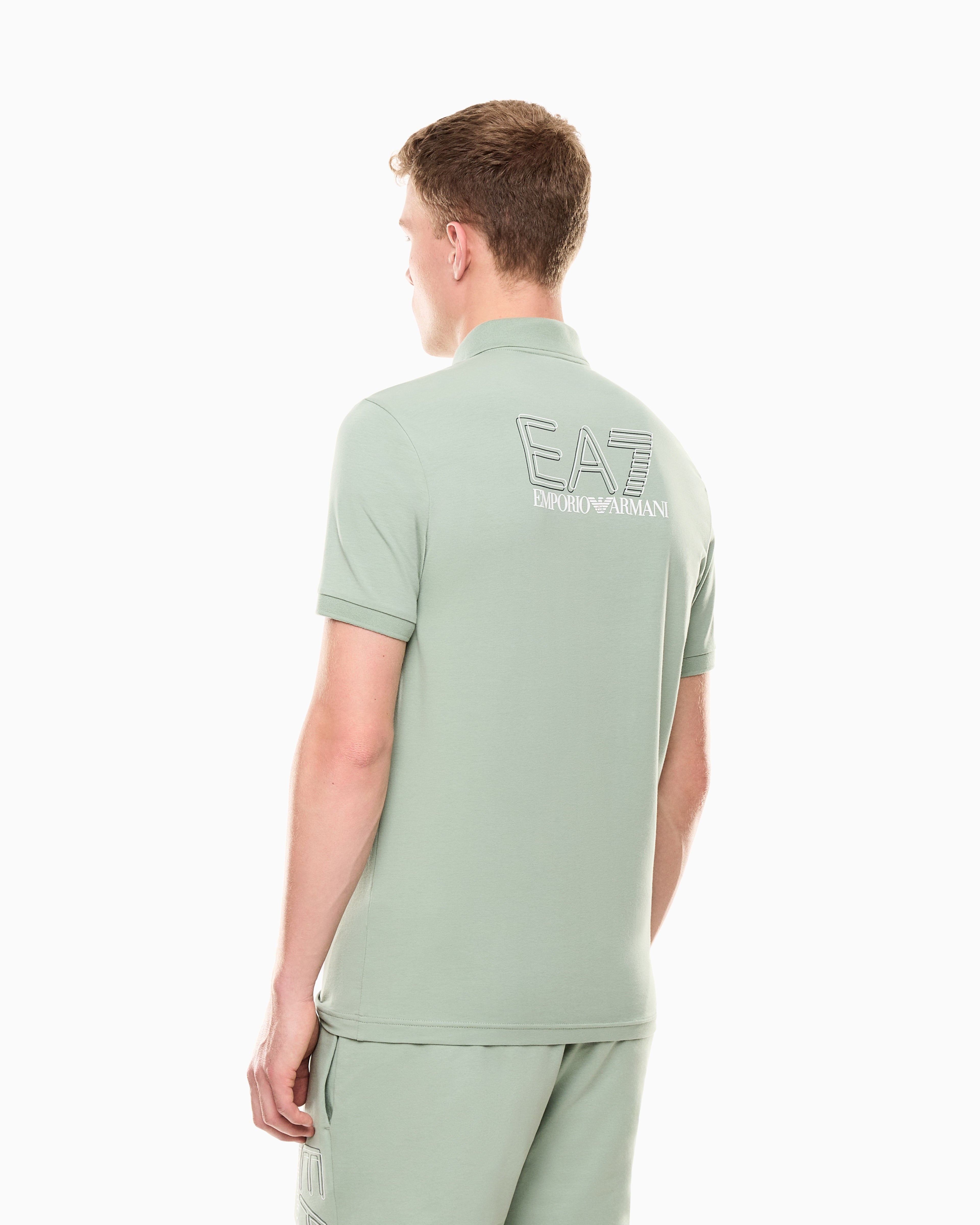 EA7 Visibility cotton jersey T-shirt