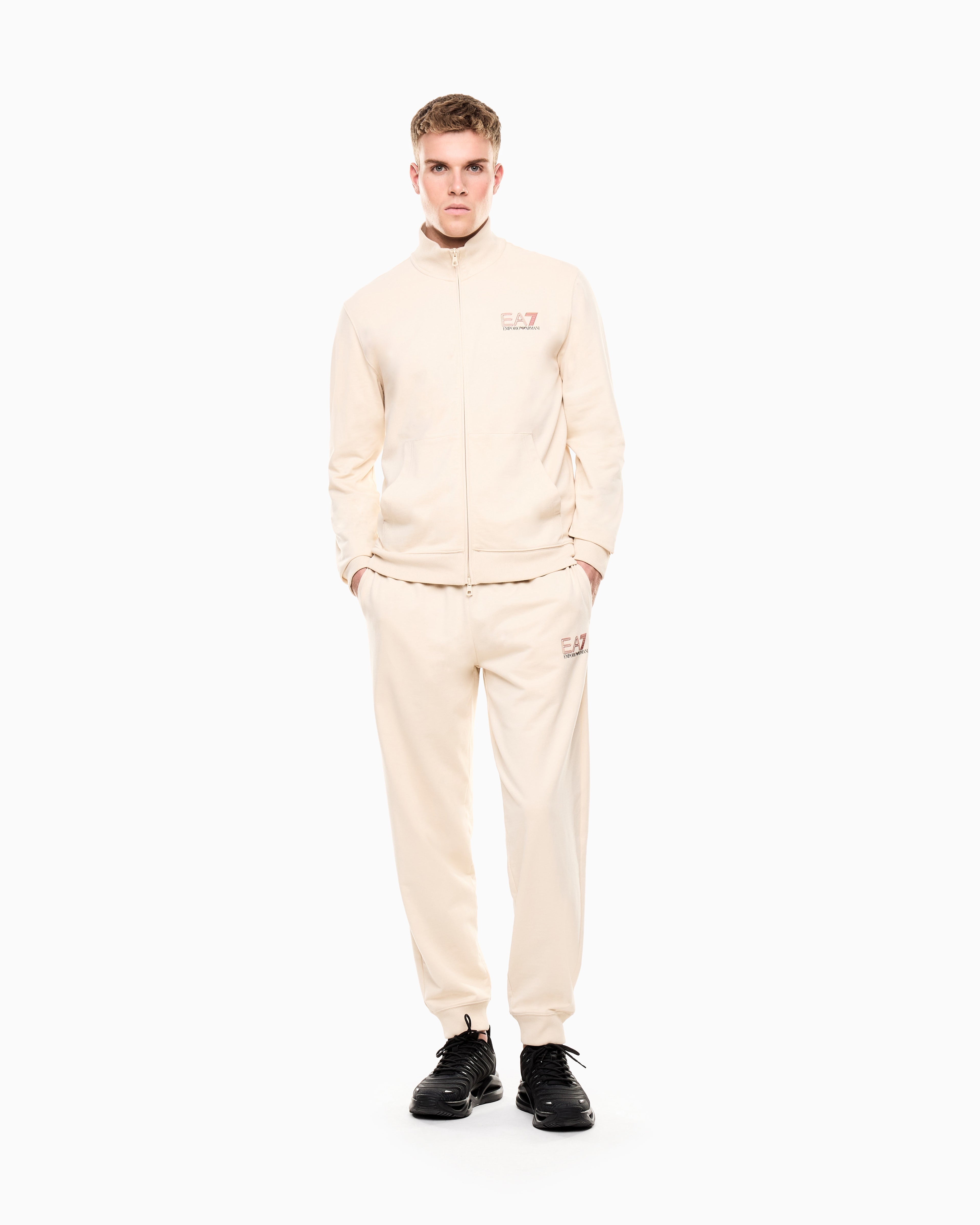 EA7 Jersey tracksuit with logo details