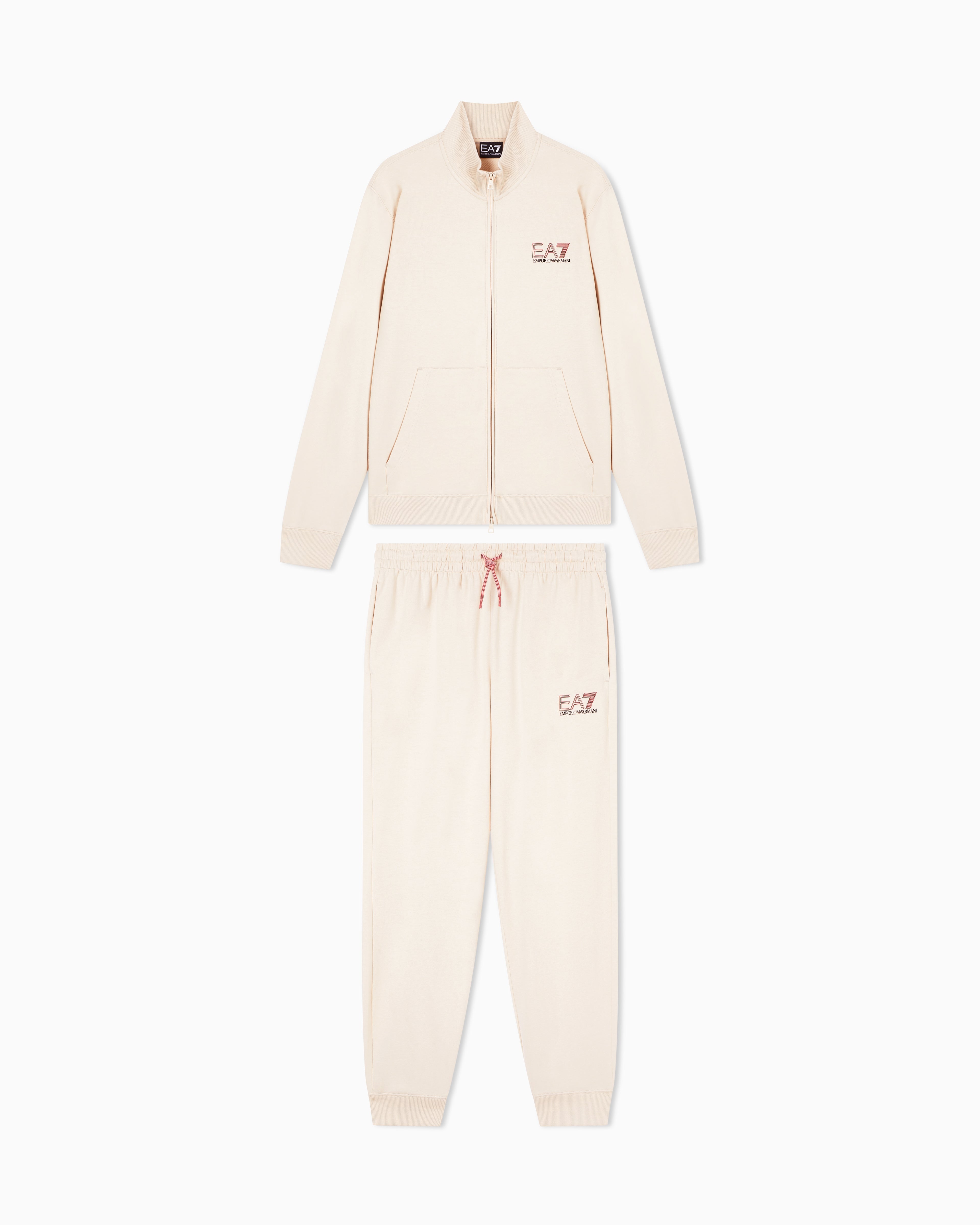 EA7 Jersey tracksuit with logo details