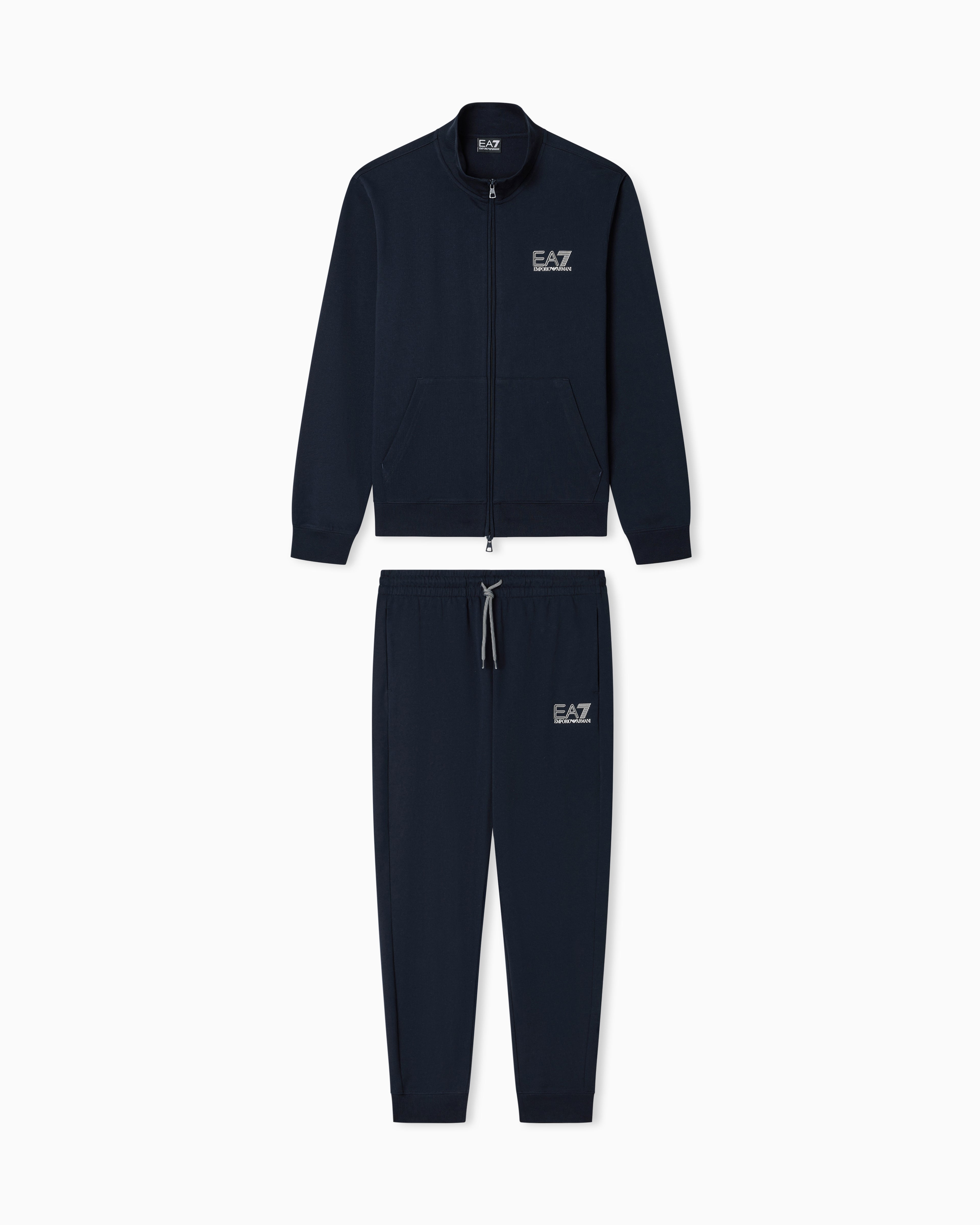 EA7 Jersey tracksuit with logo details