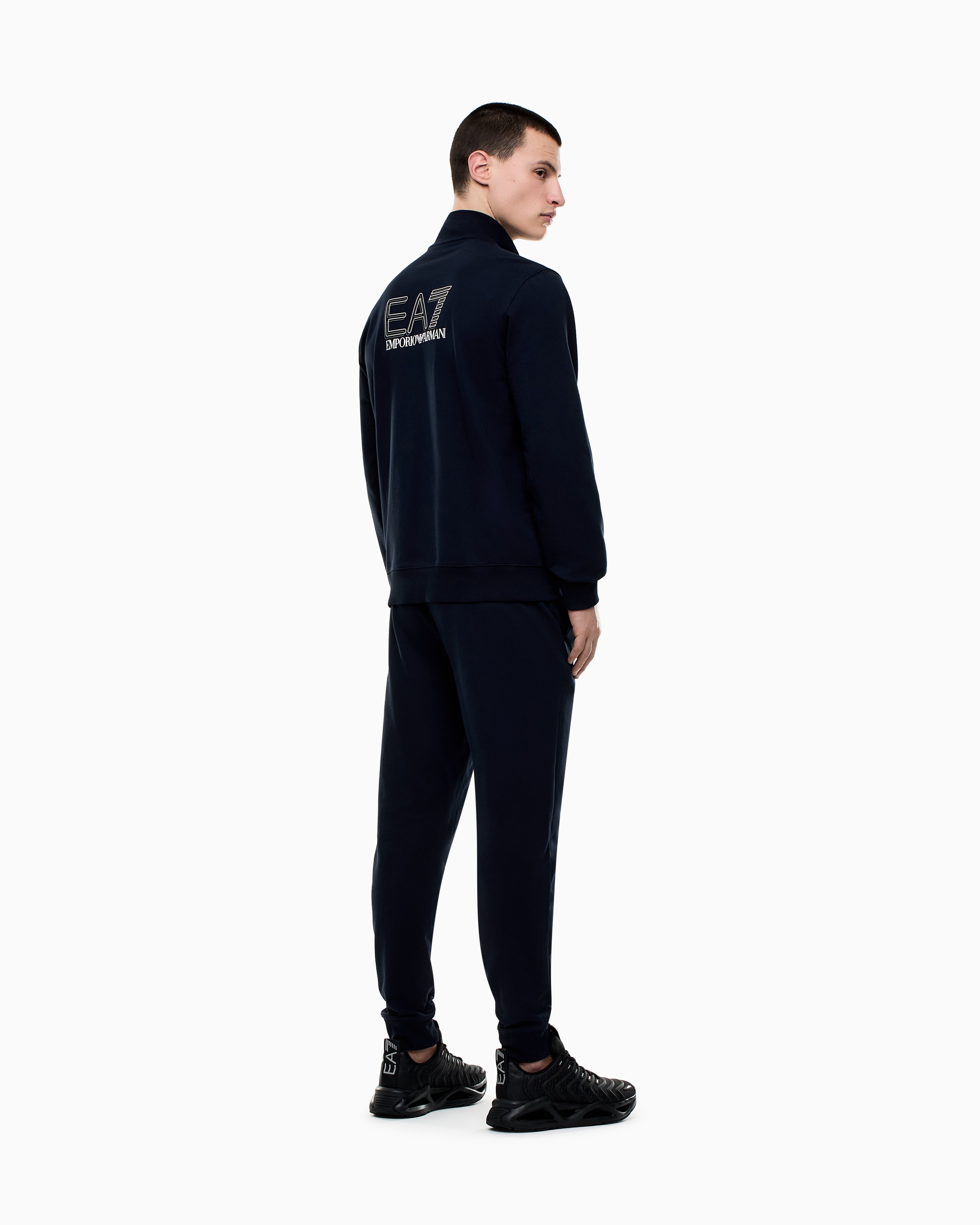 EA7 Jersey tracksuit with logo details