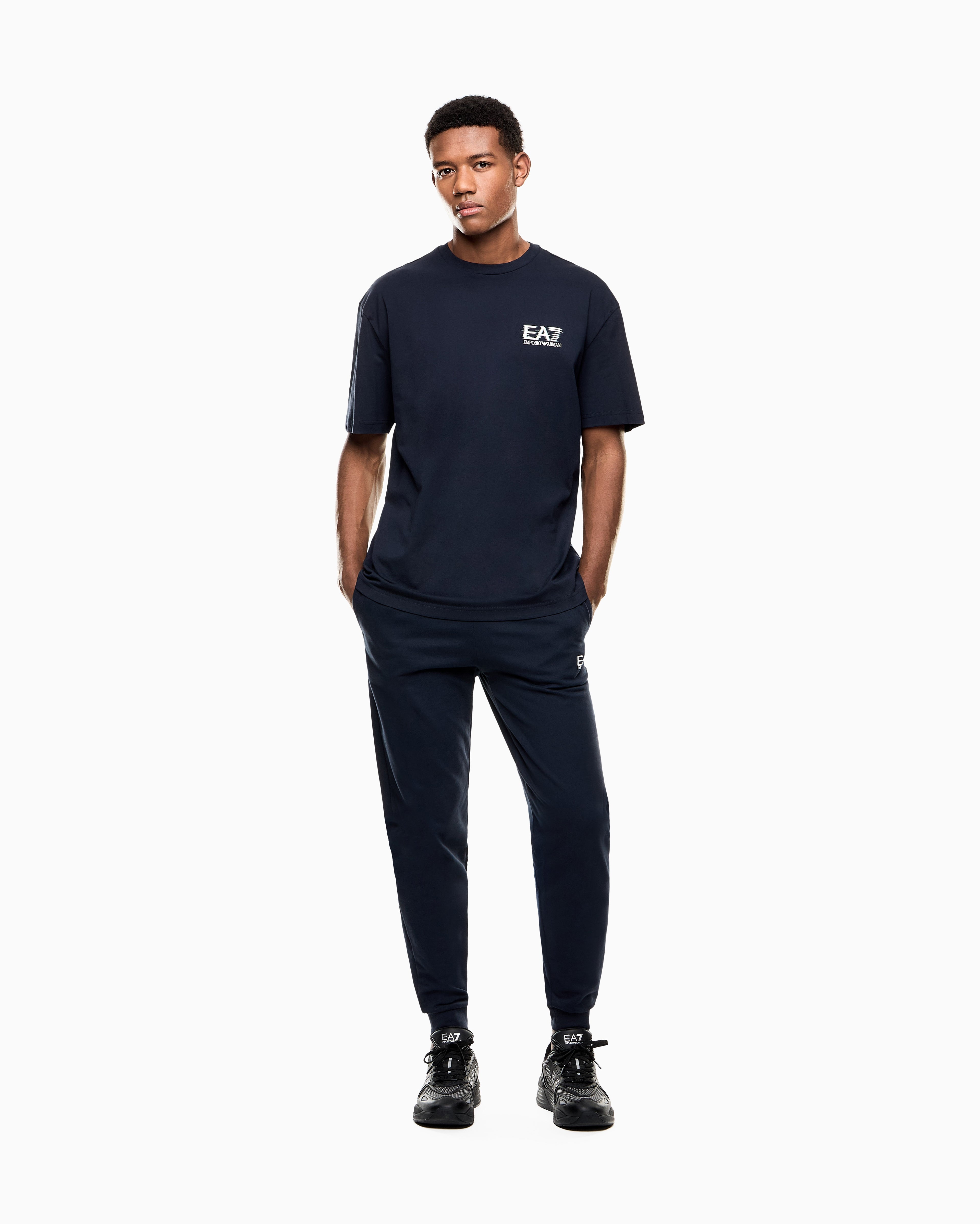 EA7 Visibility cotton jersey T-shirt