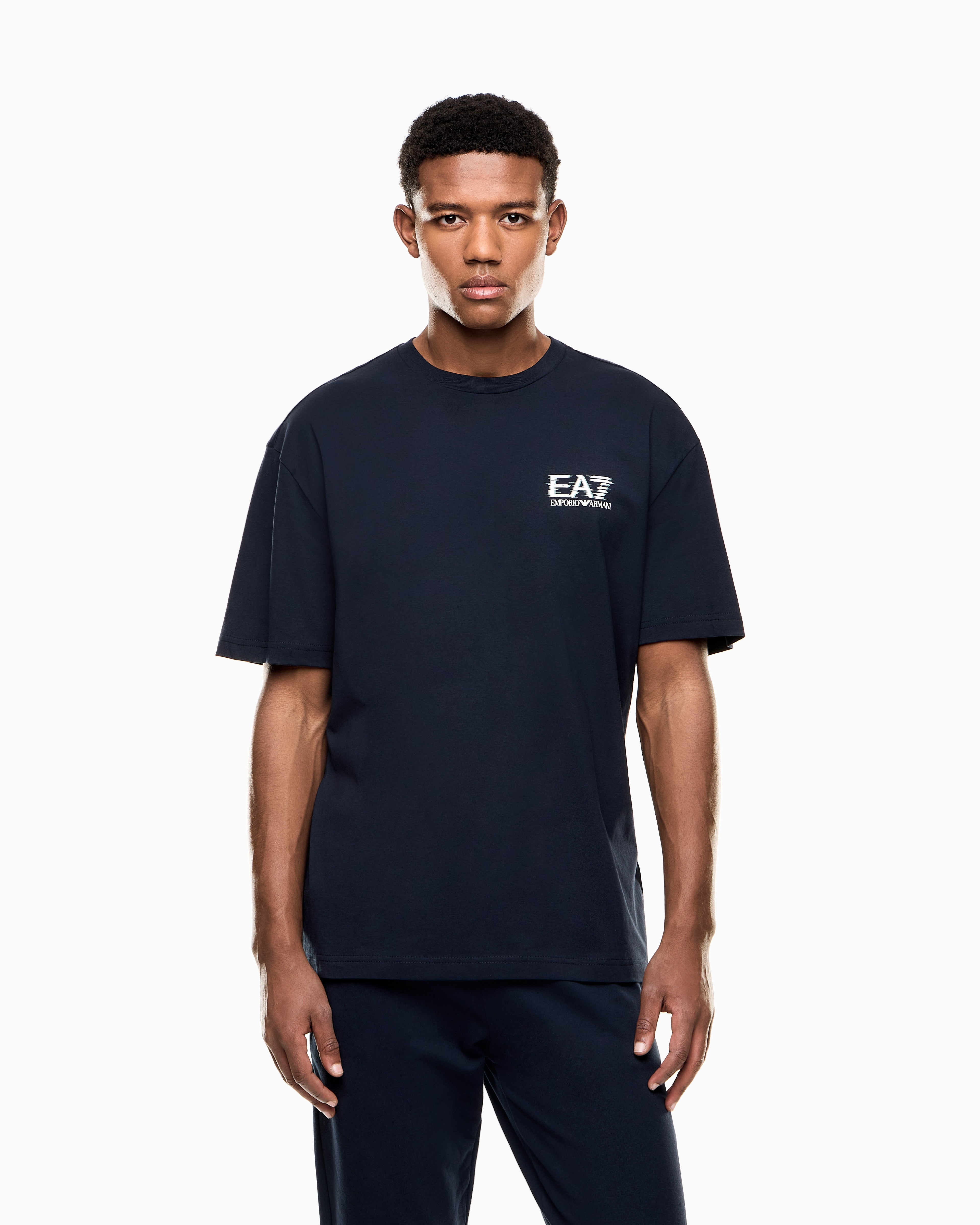 EA7 Visibility cotton jersey T-shirt