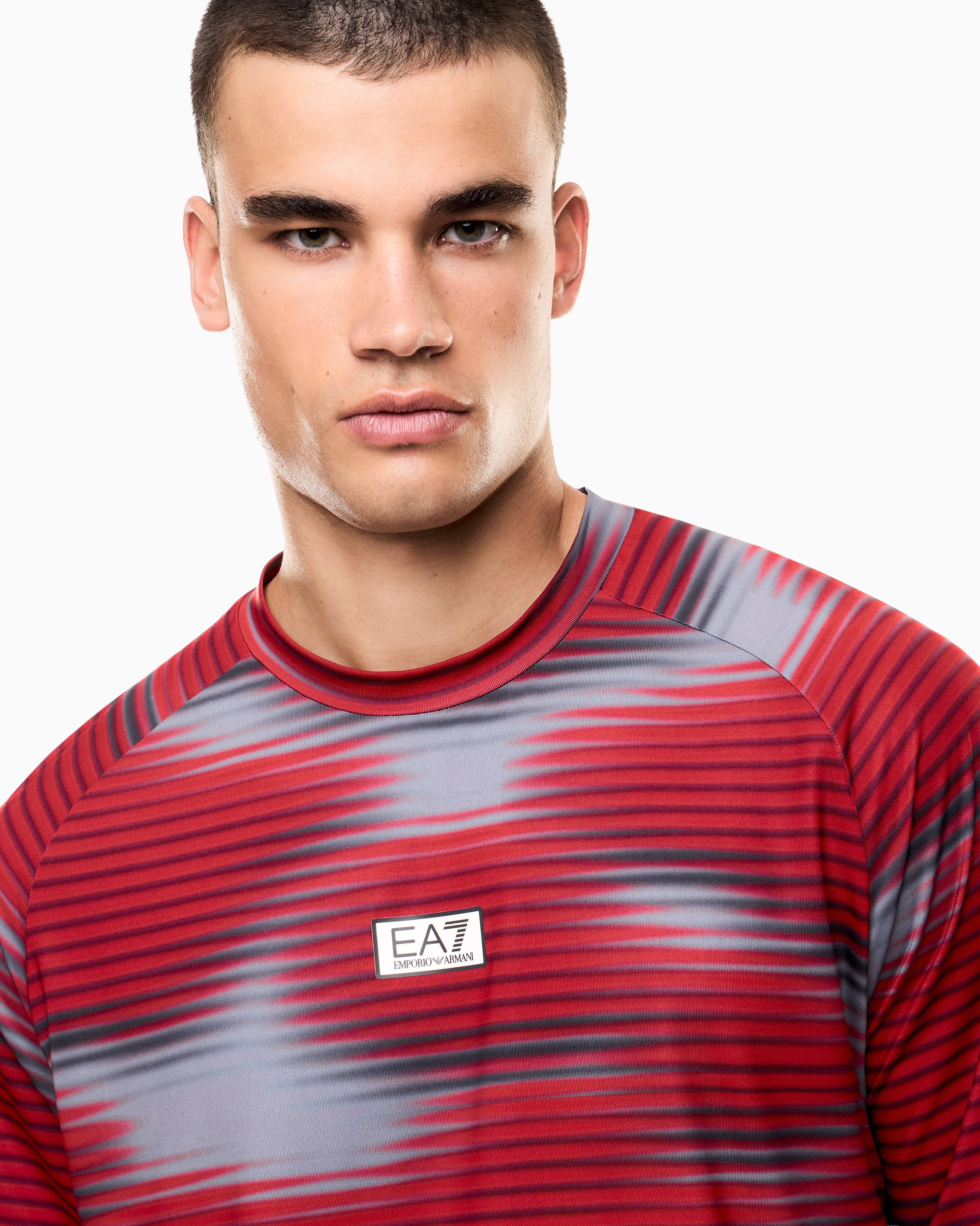 EA7 Dynamic Athlete printed T-shirt in VENTUS7 technical fabric