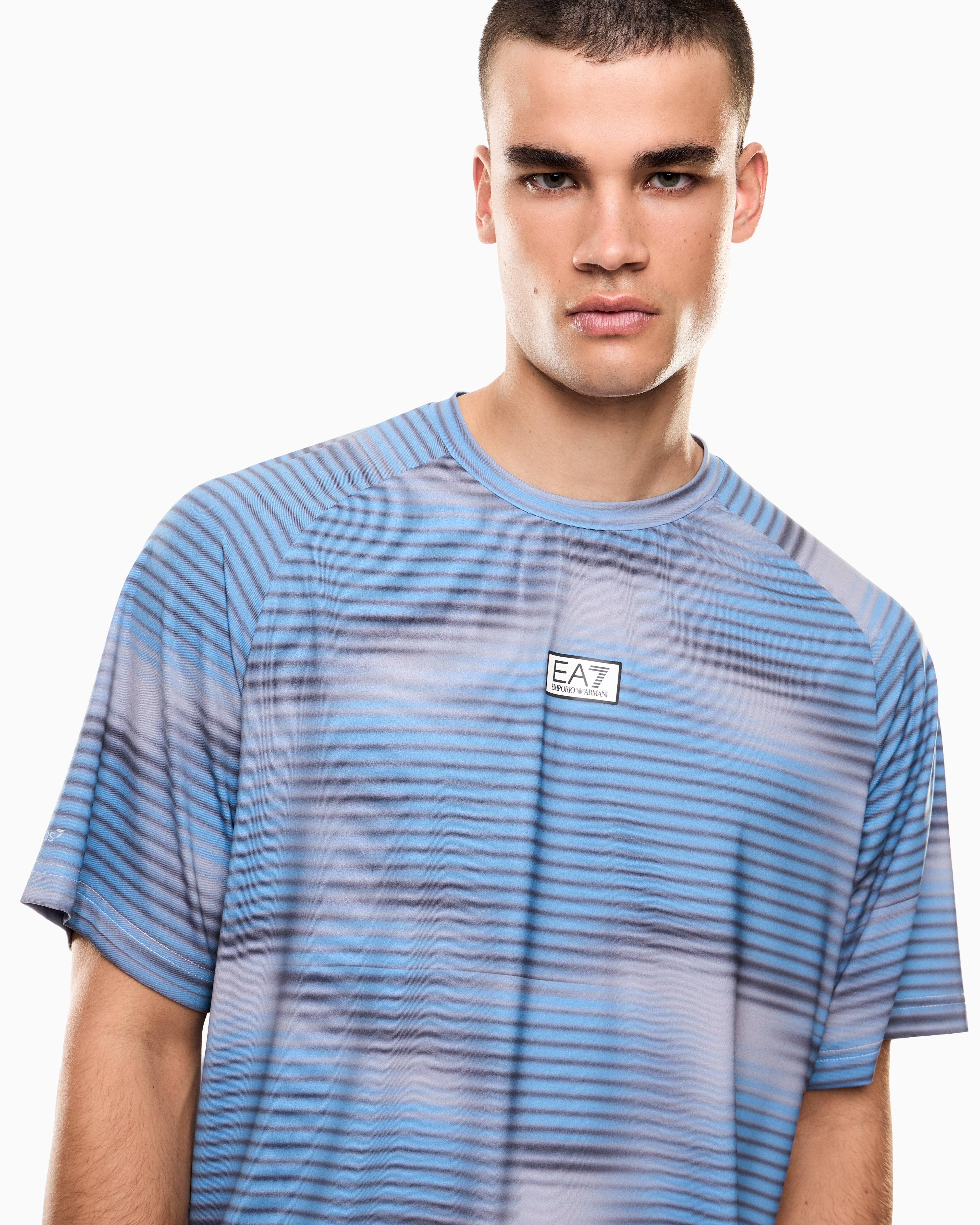 EA7 Dynamic Athlete printed T-shirt in VENTUS7 technical fabric