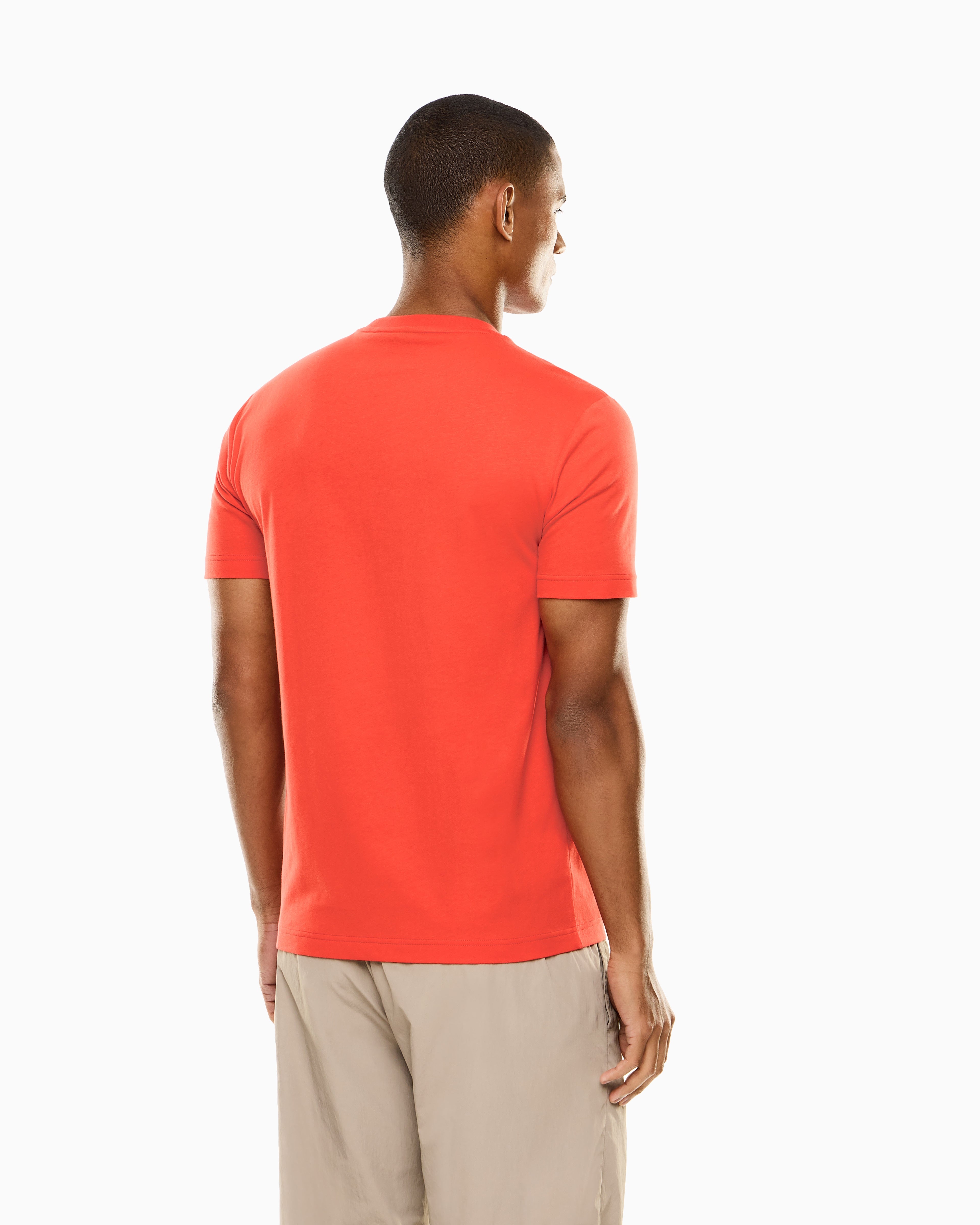 EA7 Slim-fit t-shirt Core Identity in cotton with big logo