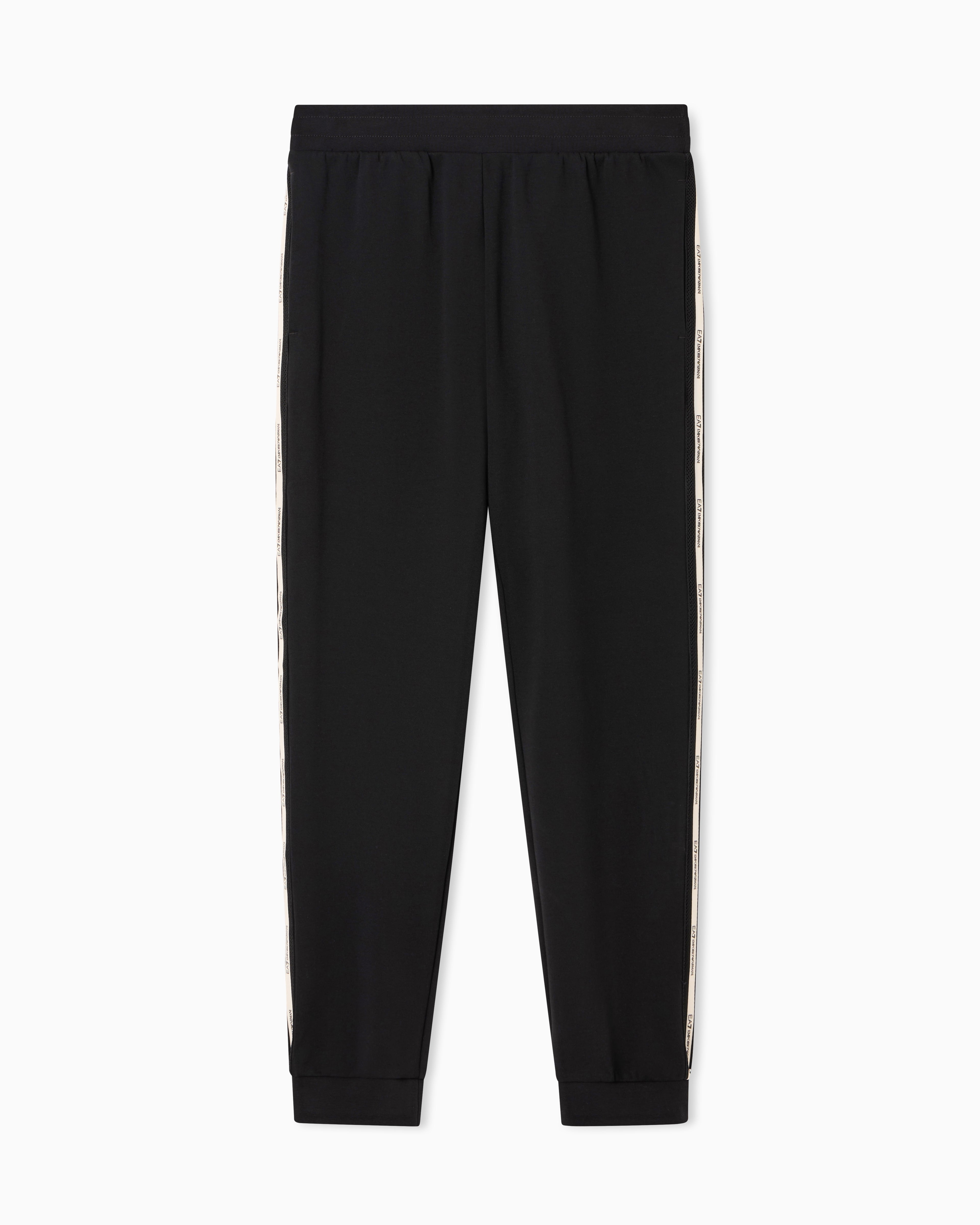 EA7 Logo Series cotton-blend joggers