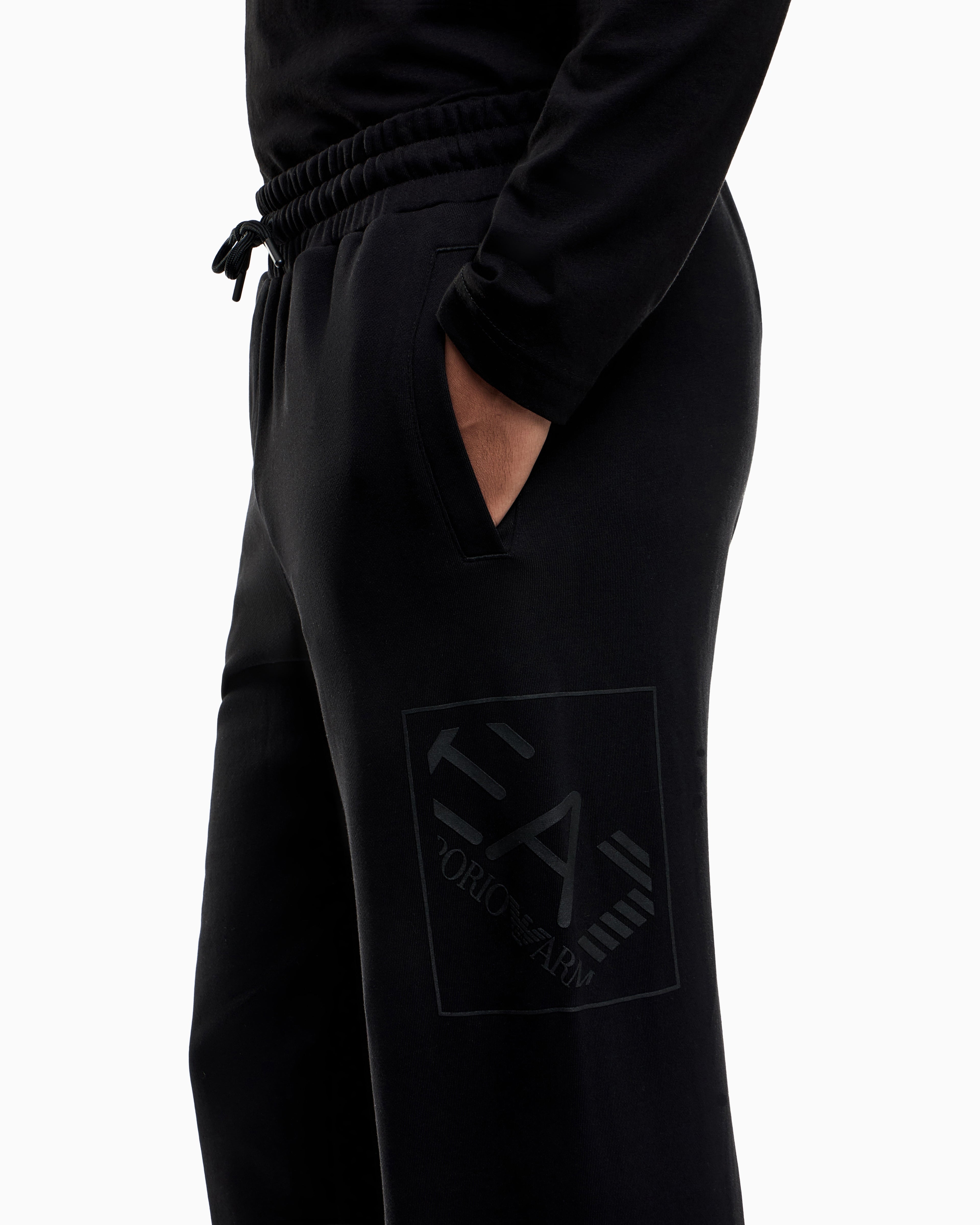 EA7 Logo Series cotton joggers