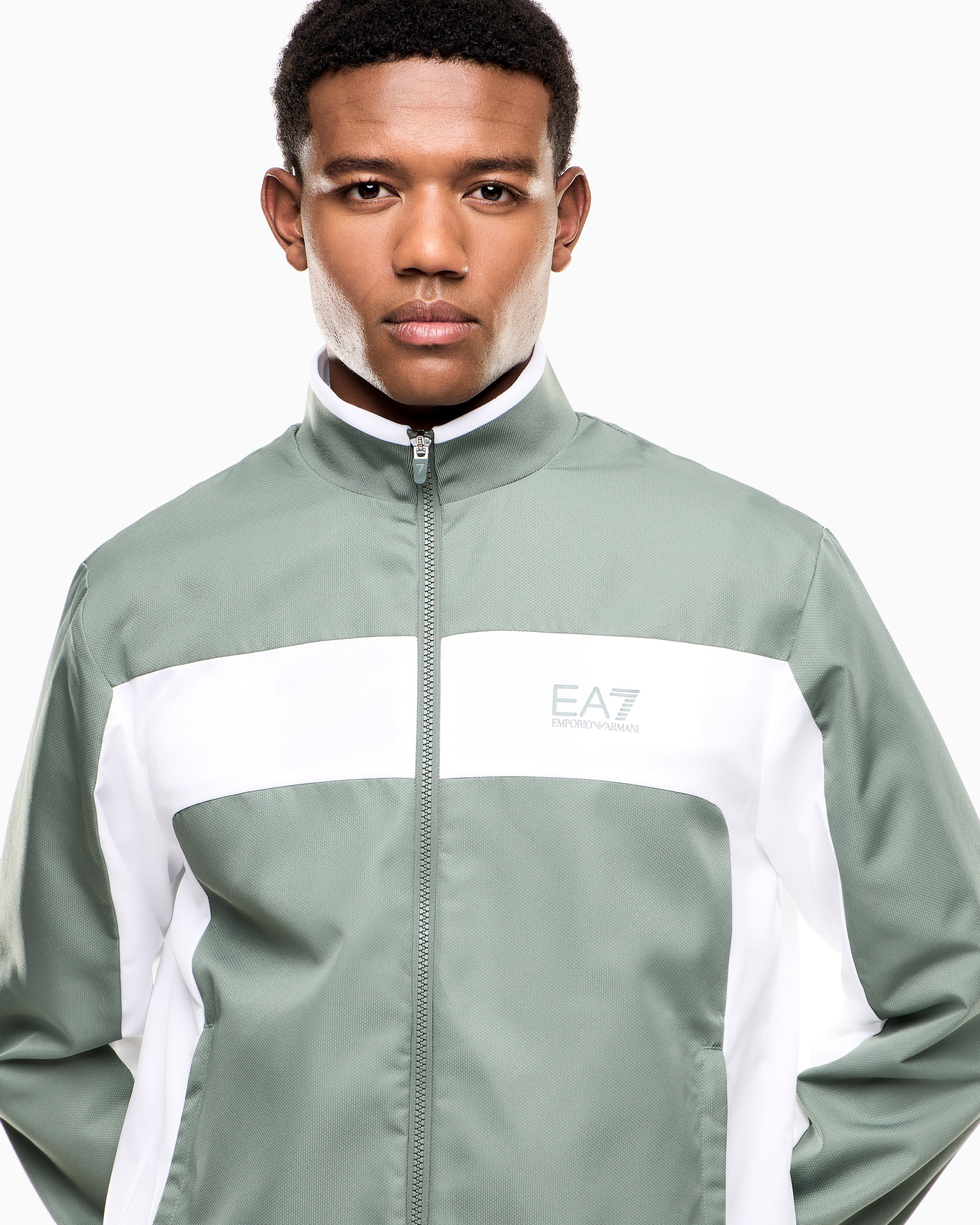 EA7 Pro tennis tracksuit in VENTUS7 colour block technical fabric