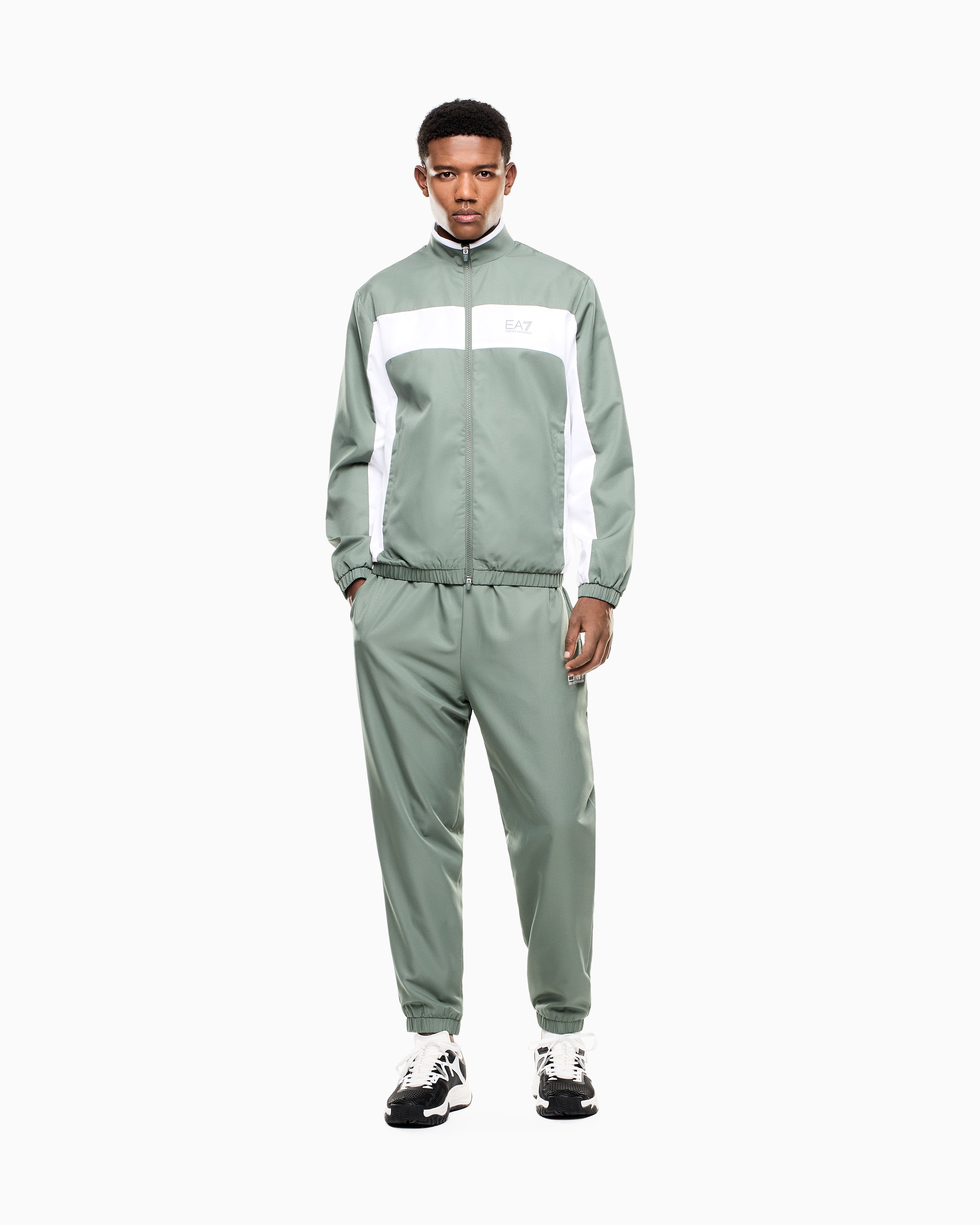 EA7 Pro tennis tracksuit in VENTUS7 colour block technical fabric