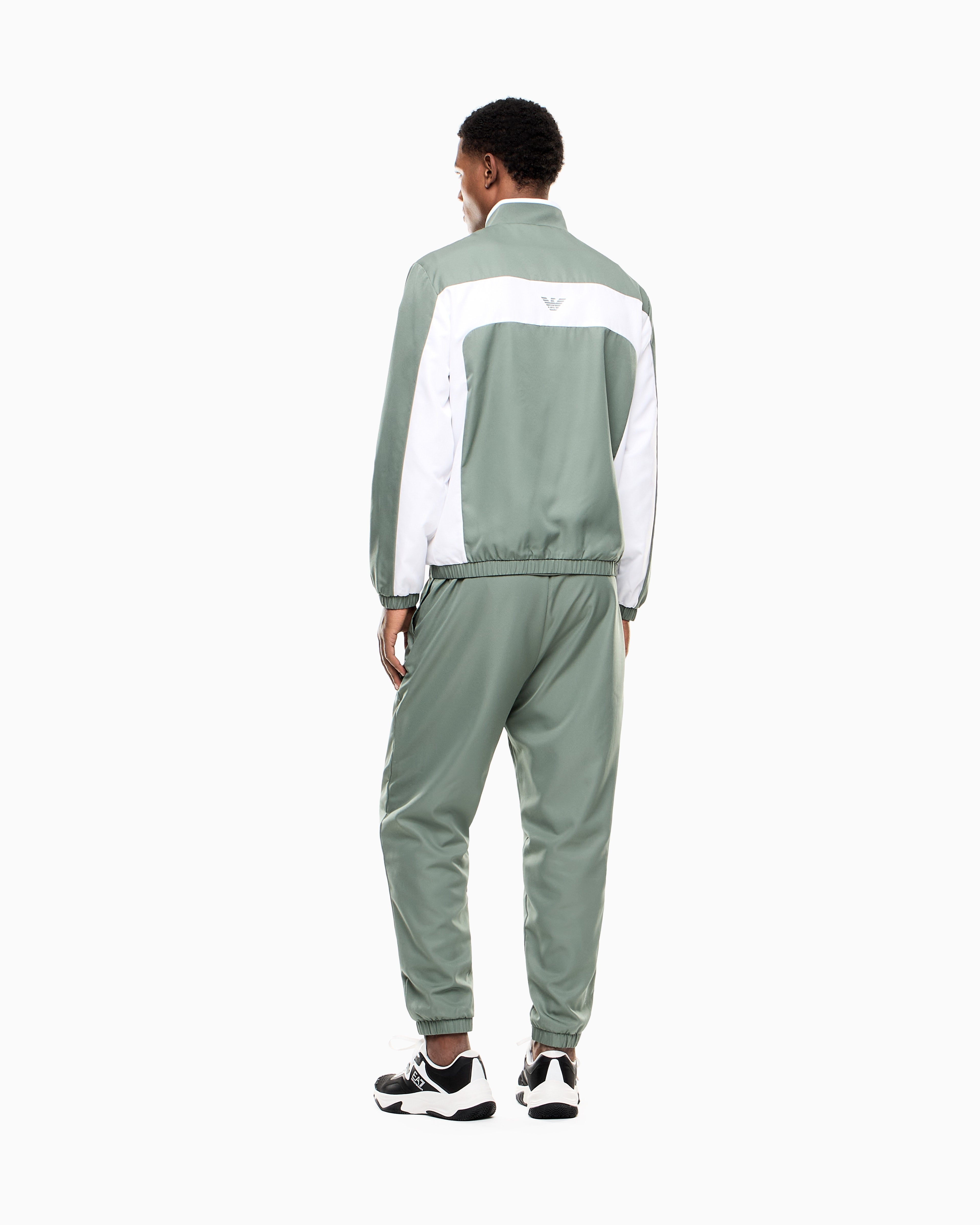 EA7 Pro tennis tracksuit in VENTUS7 colour block technical fabric